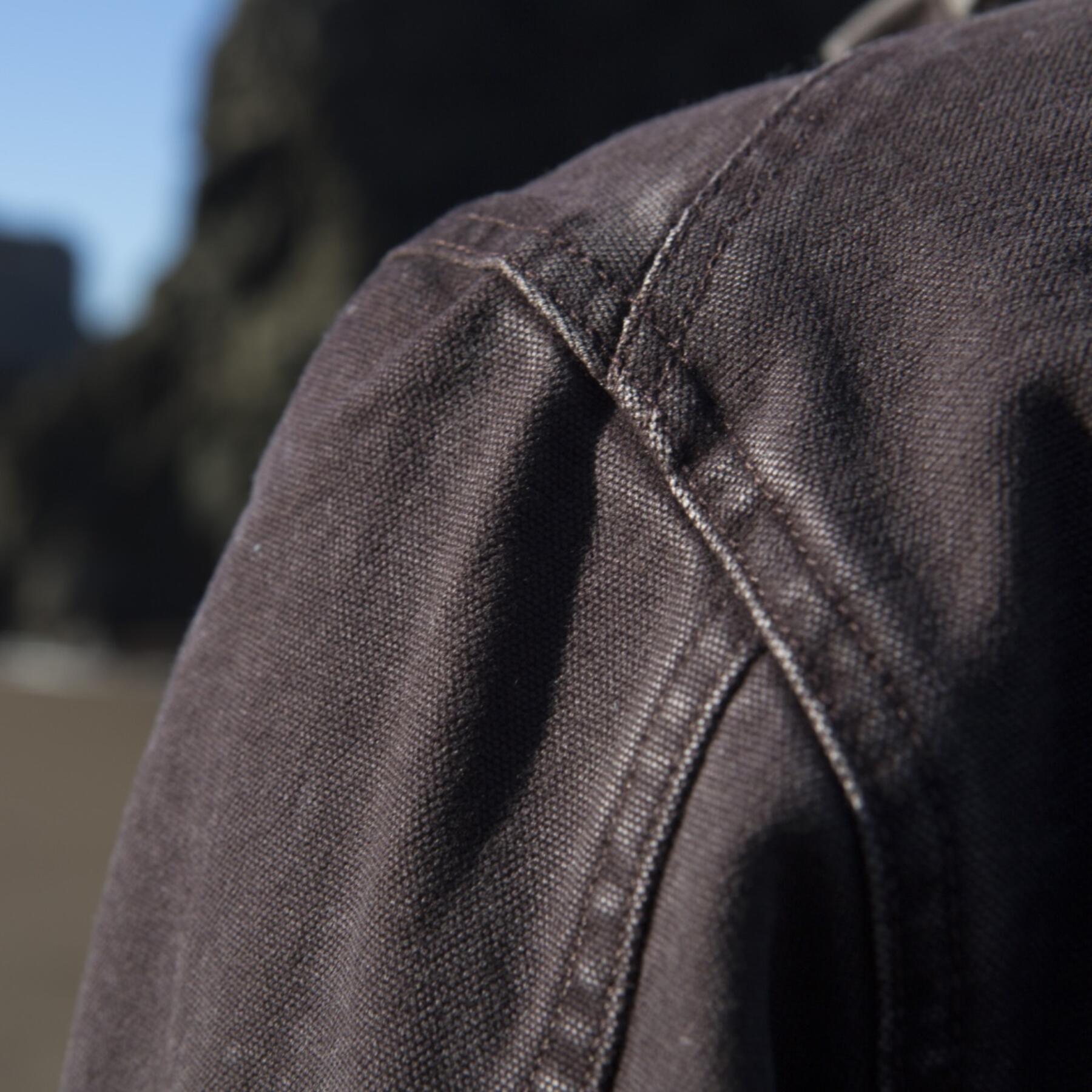 gustin field jacket - usa dark oak canvas