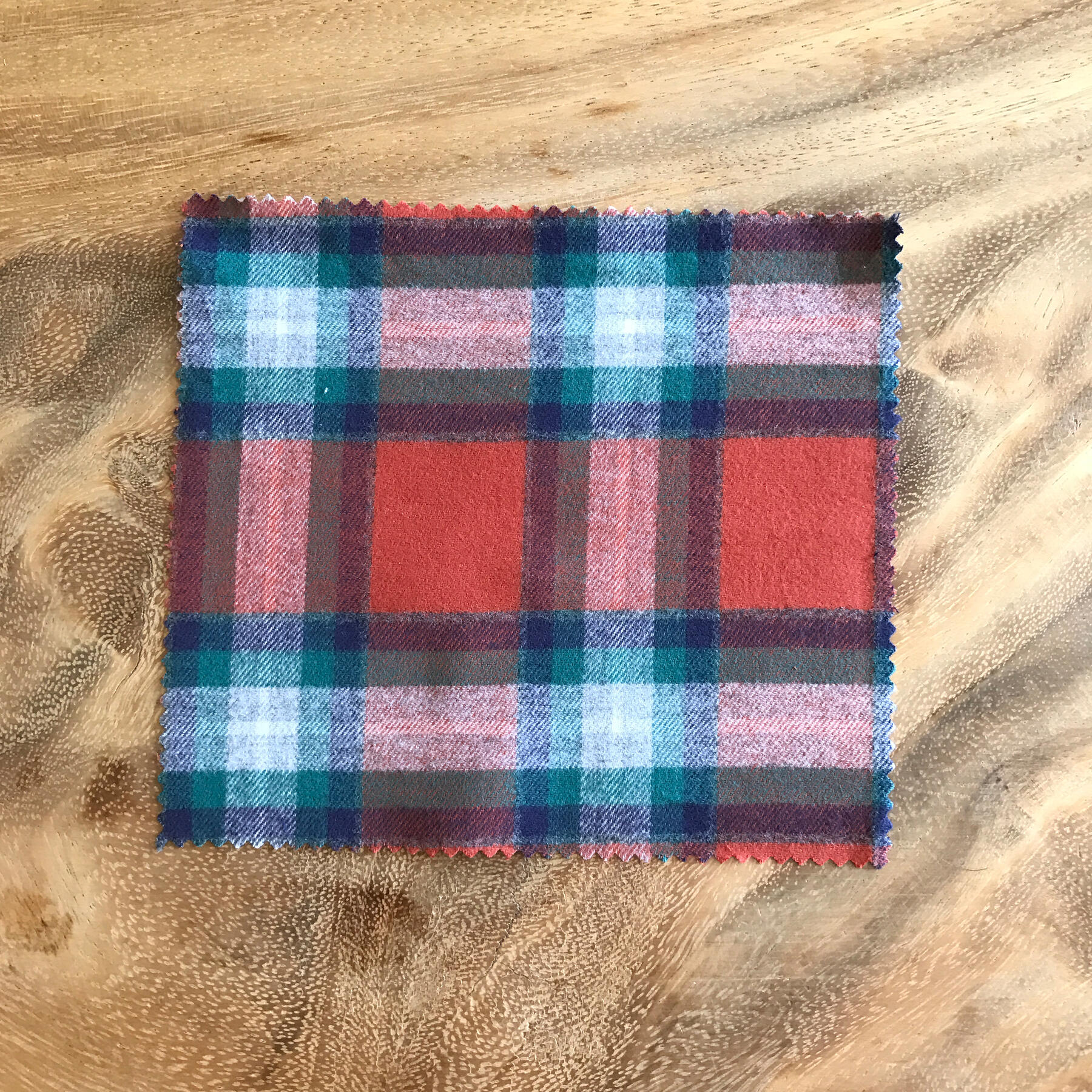 gustin tangerine green flannel plaid