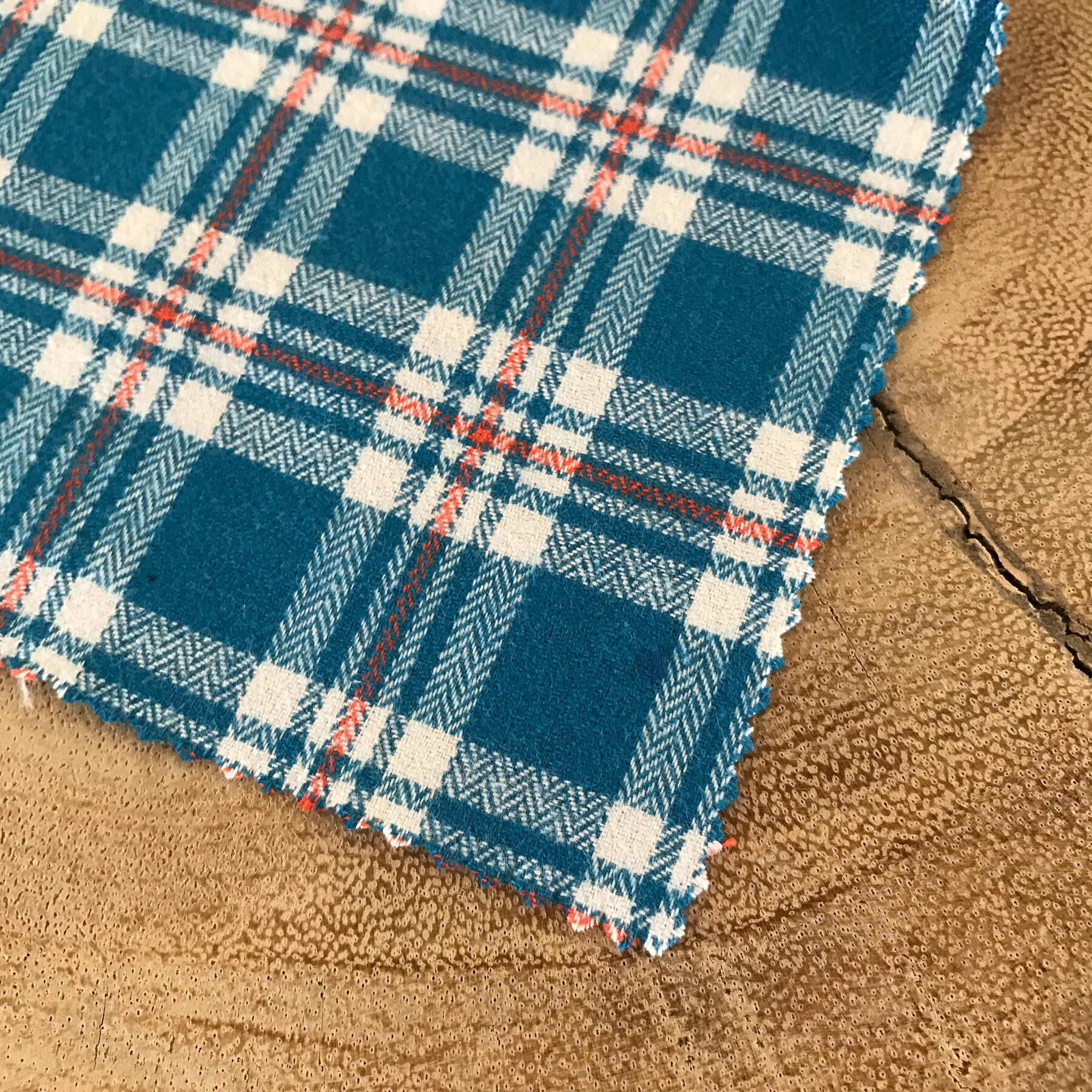 gustin aqua herringbone plaid
