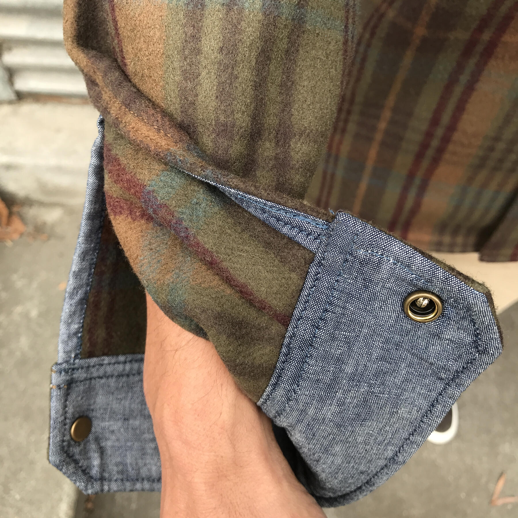 gustin #12 rustic wool plaid cpo