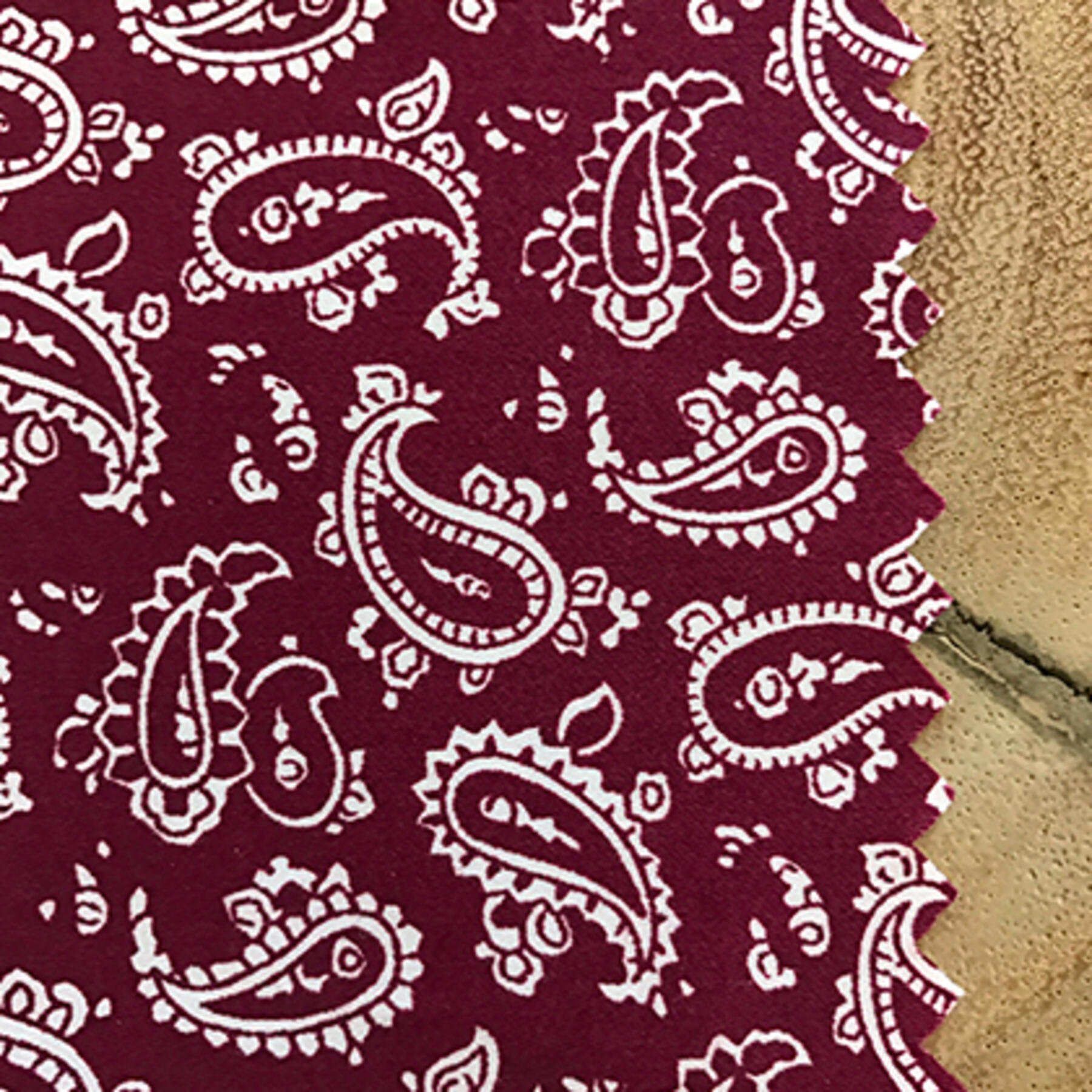 gustin wine paisley poplin