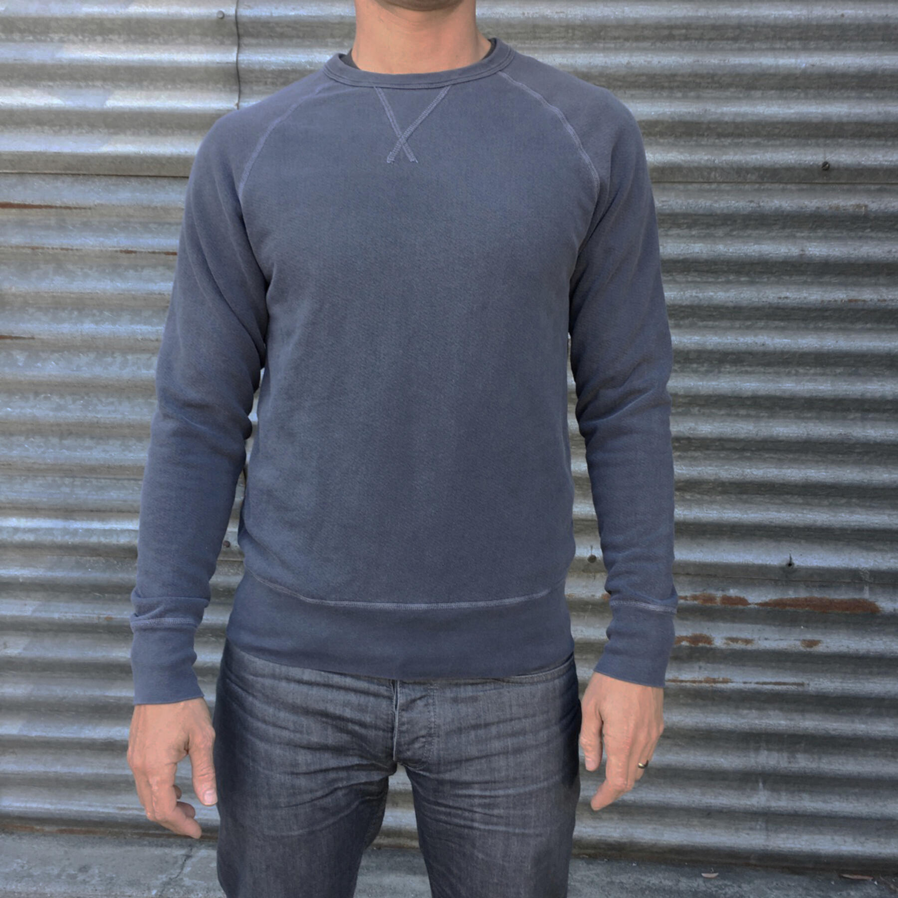 gustin usa black pigment dyed sweatshirt