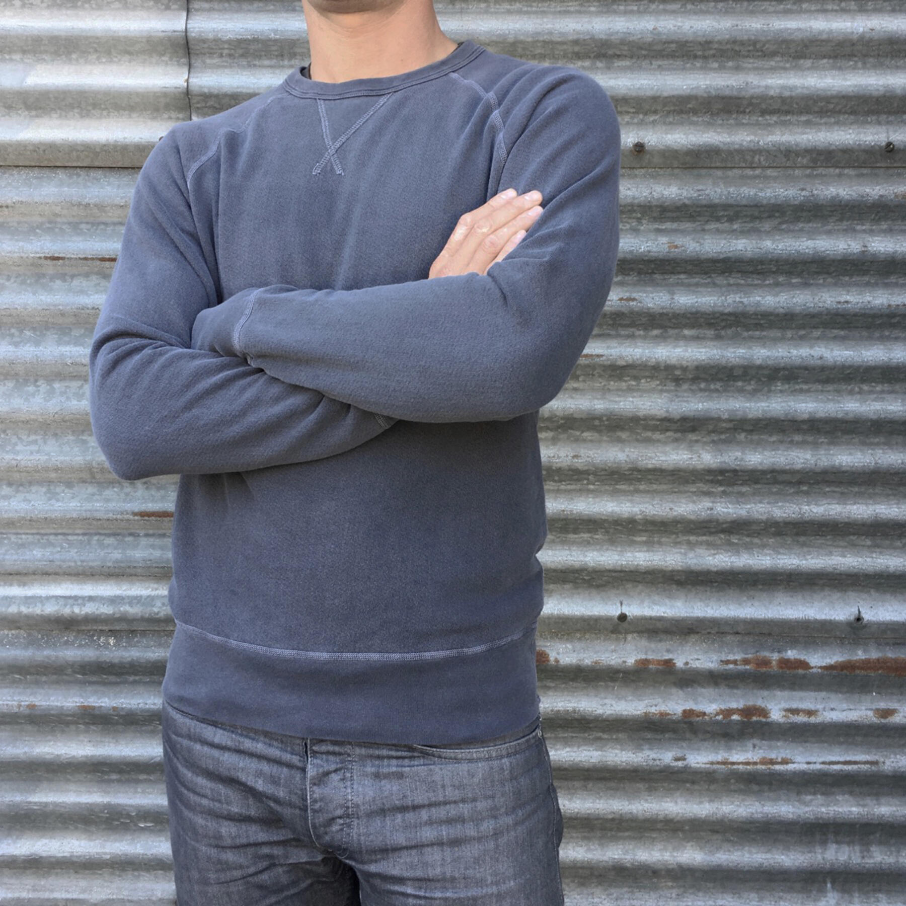 gustin usa black pigment dyed sweatshirt