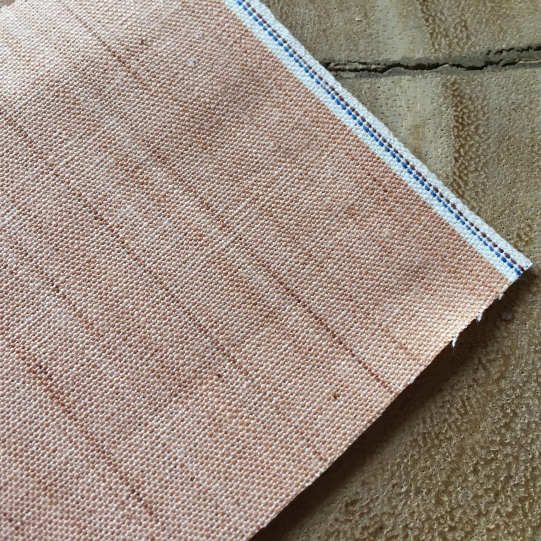 gustin #454 light persimmon selvedge chambray