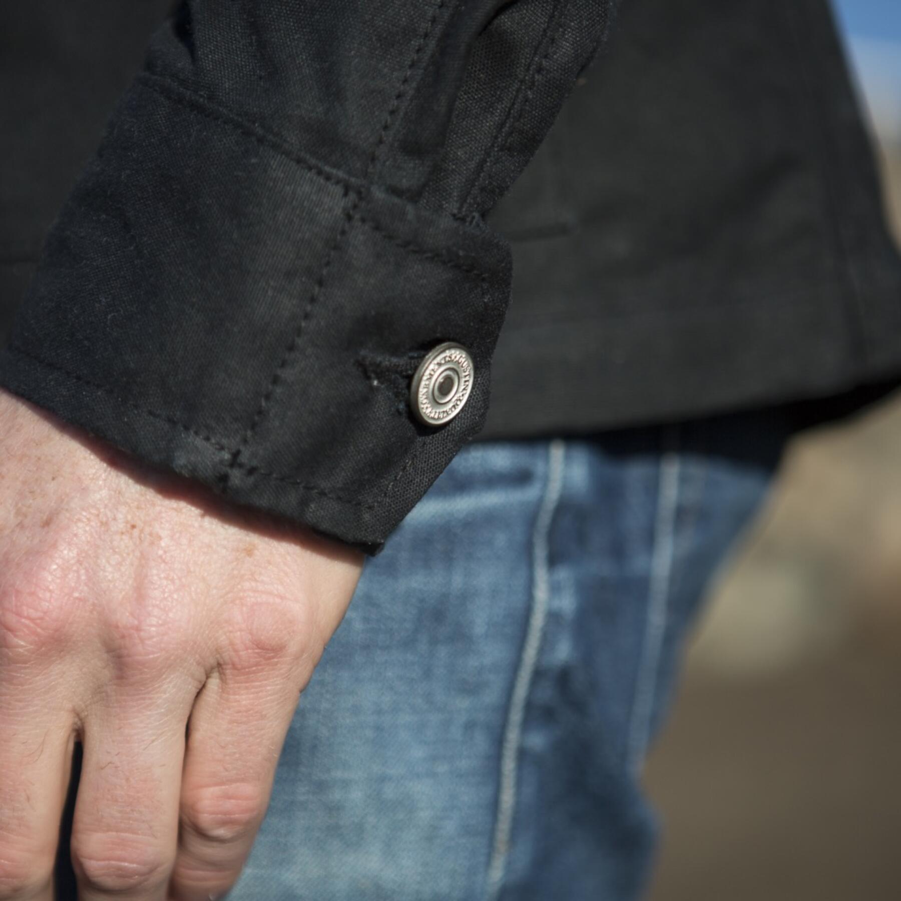 gustin field jacket - waxed black