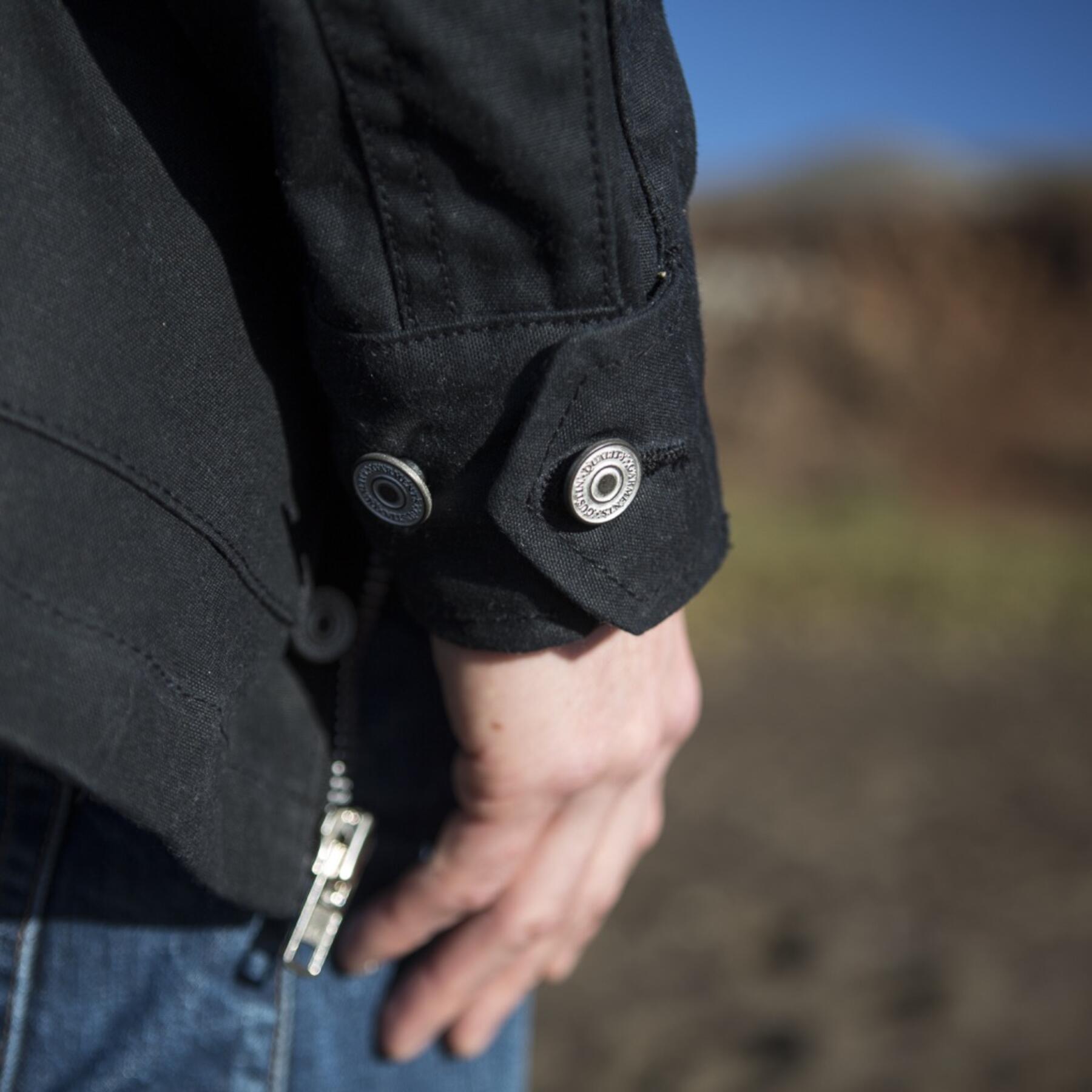 gustin field jacket - waxed black