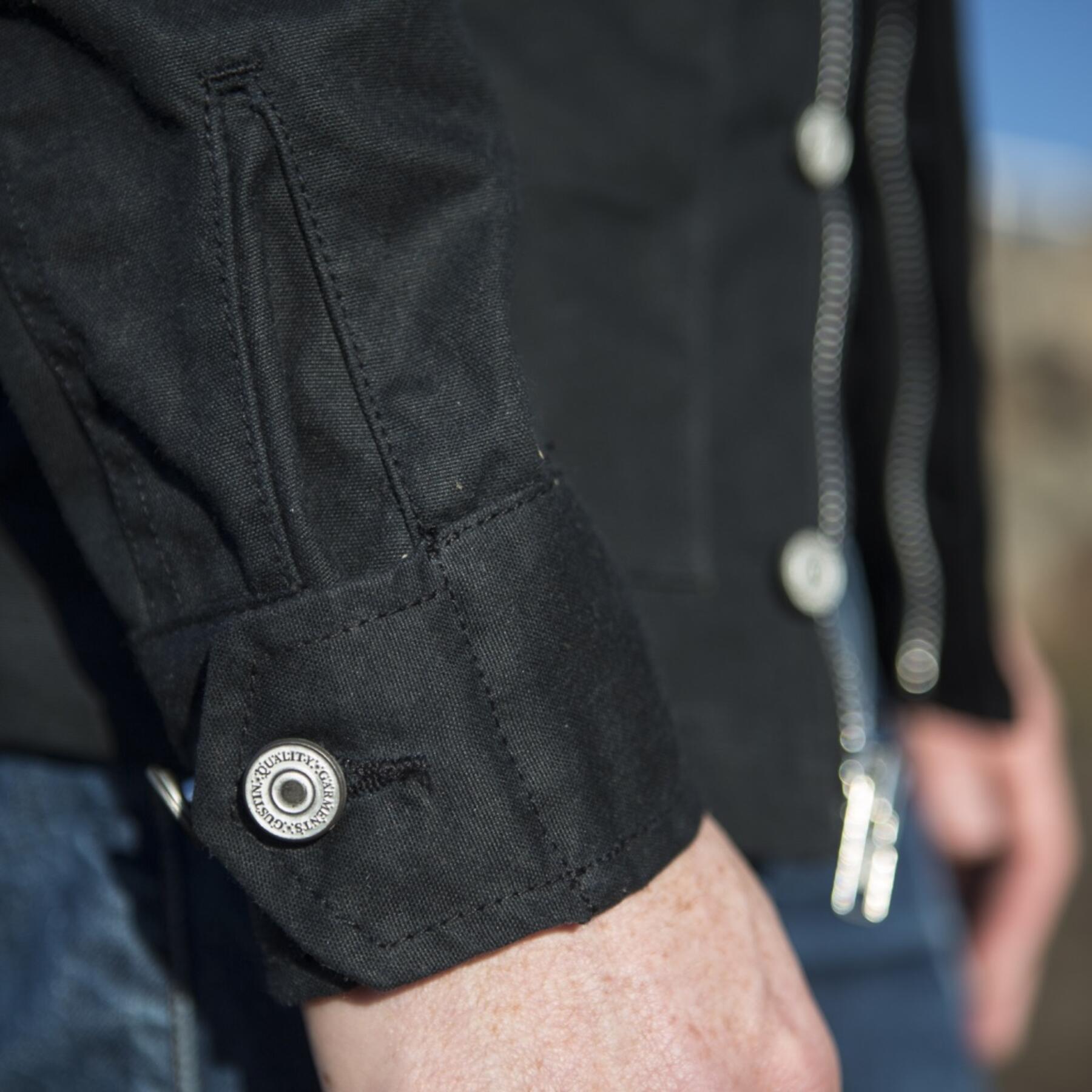 gustin field jacket - waxed black