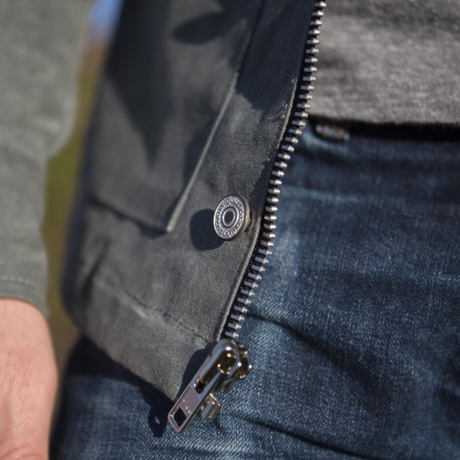 gustin field jacket - waxed charcoal