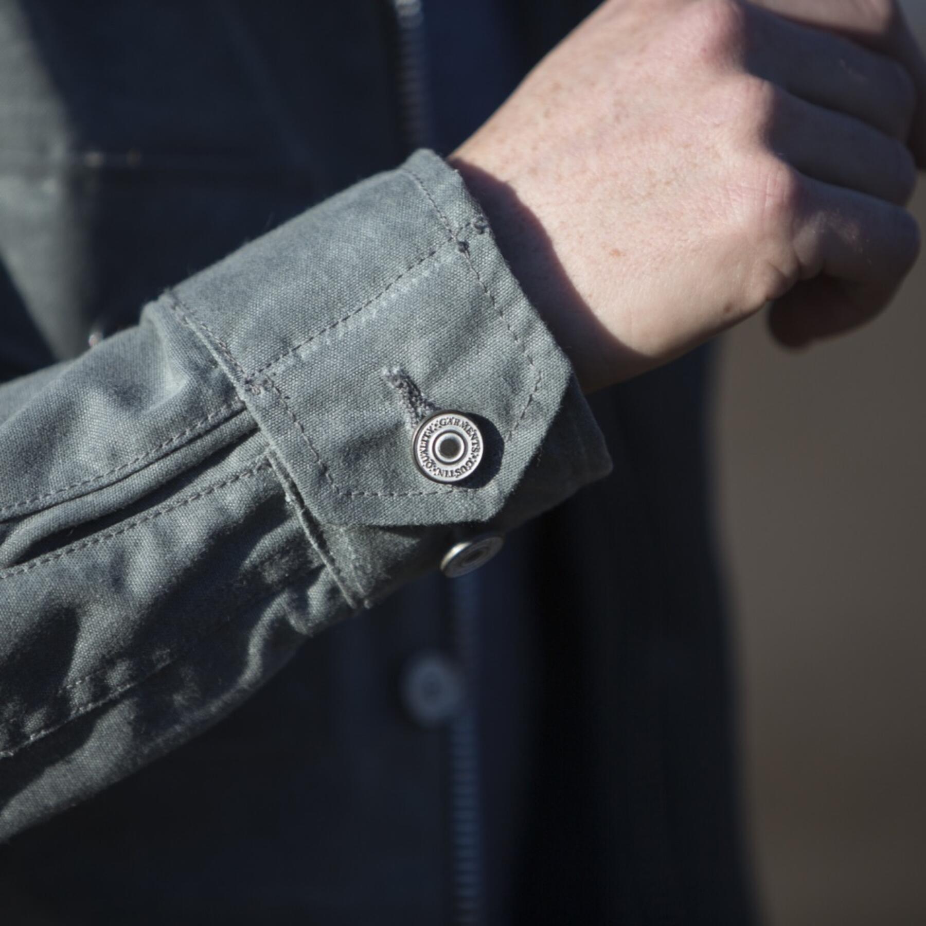 gustin field jacket - waxed charcoal