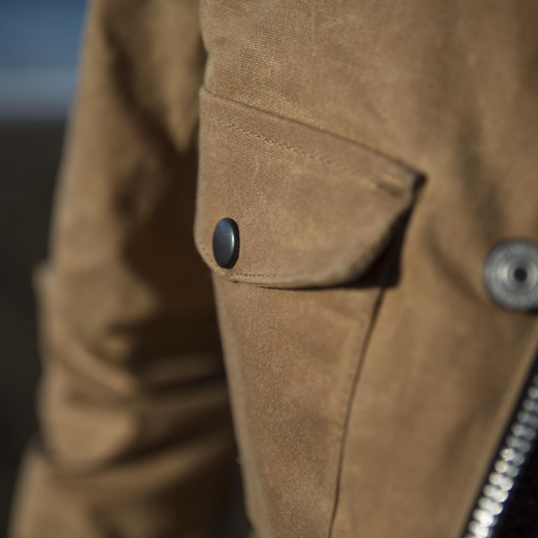 gustin field jacket - waxed brown