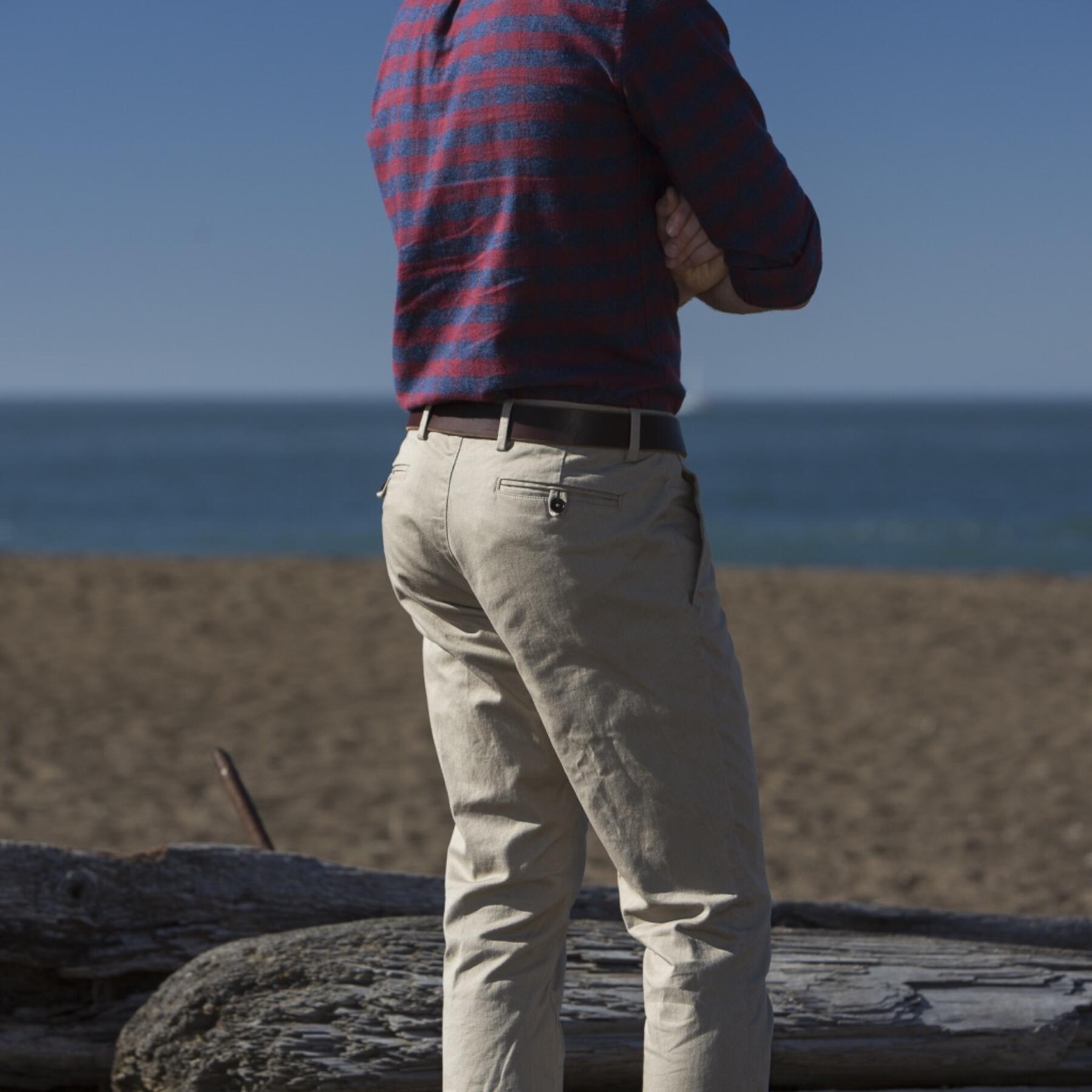 gustin #101 khaki stretch chino