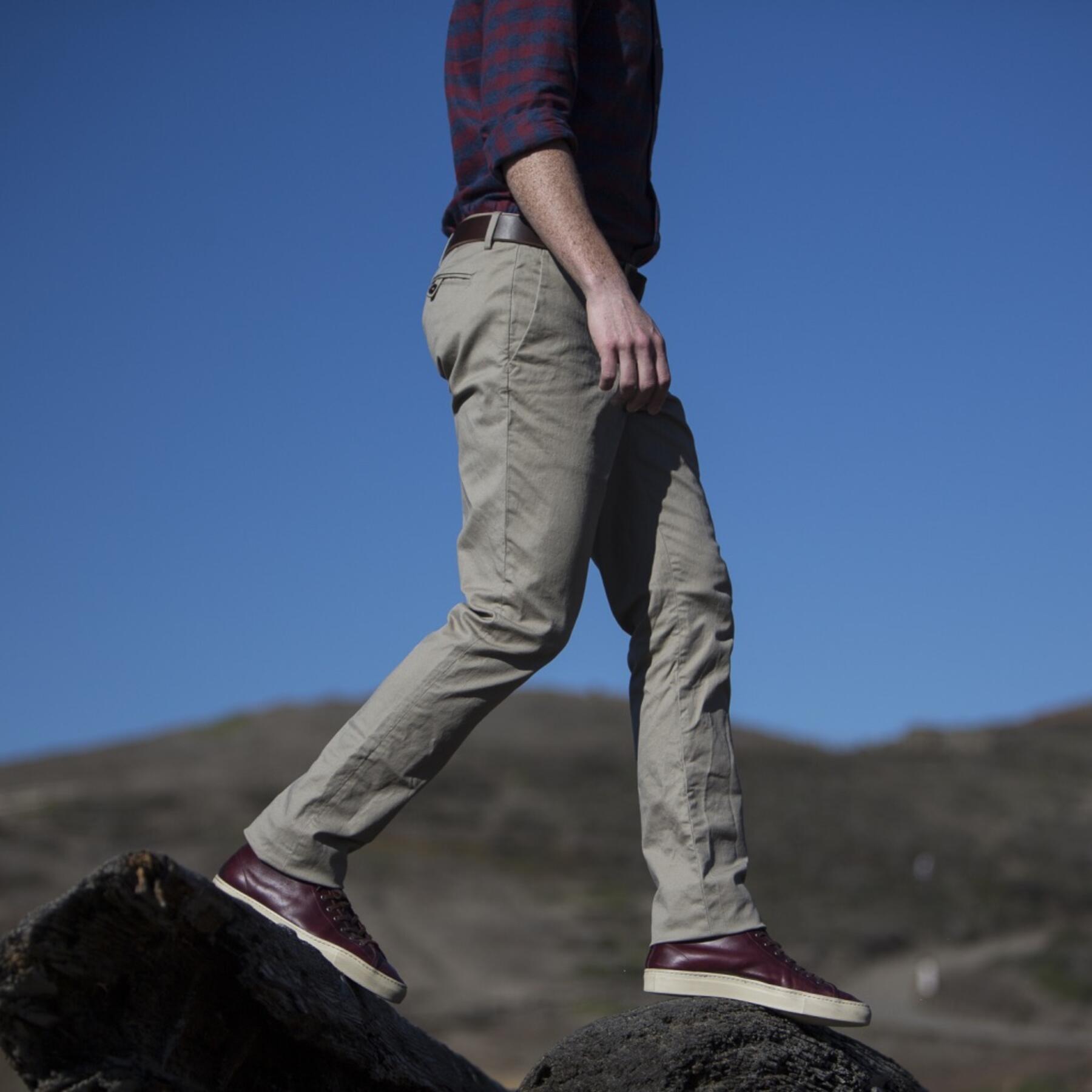 gustin #101 khaki stretch chino