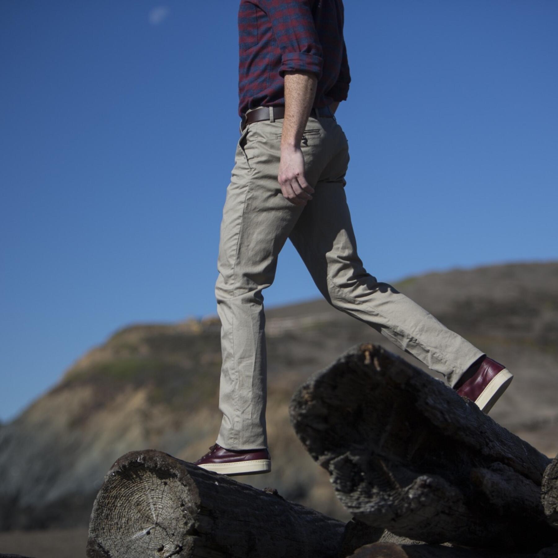gustin #101 khaki stretch chino