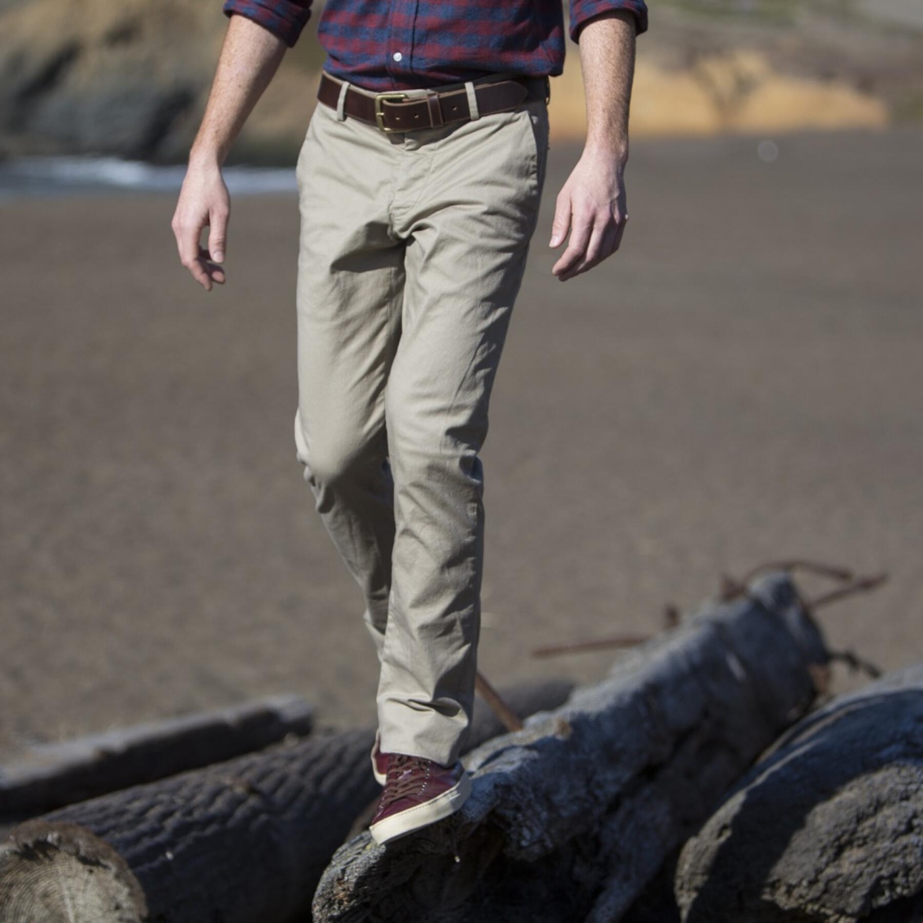 gustin #101 khaki stretch chino