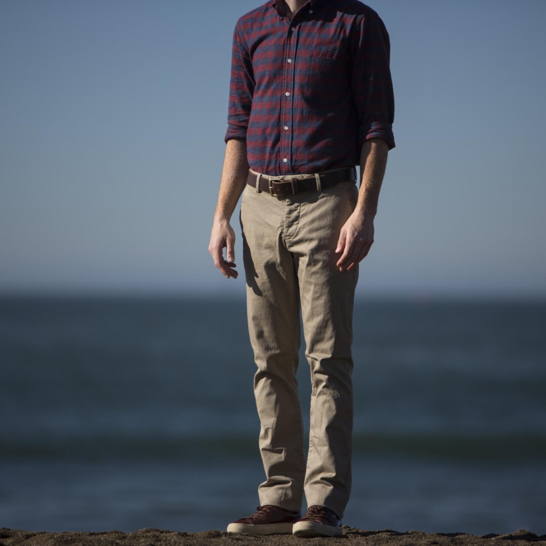 gustin #101 khaki stretch chino