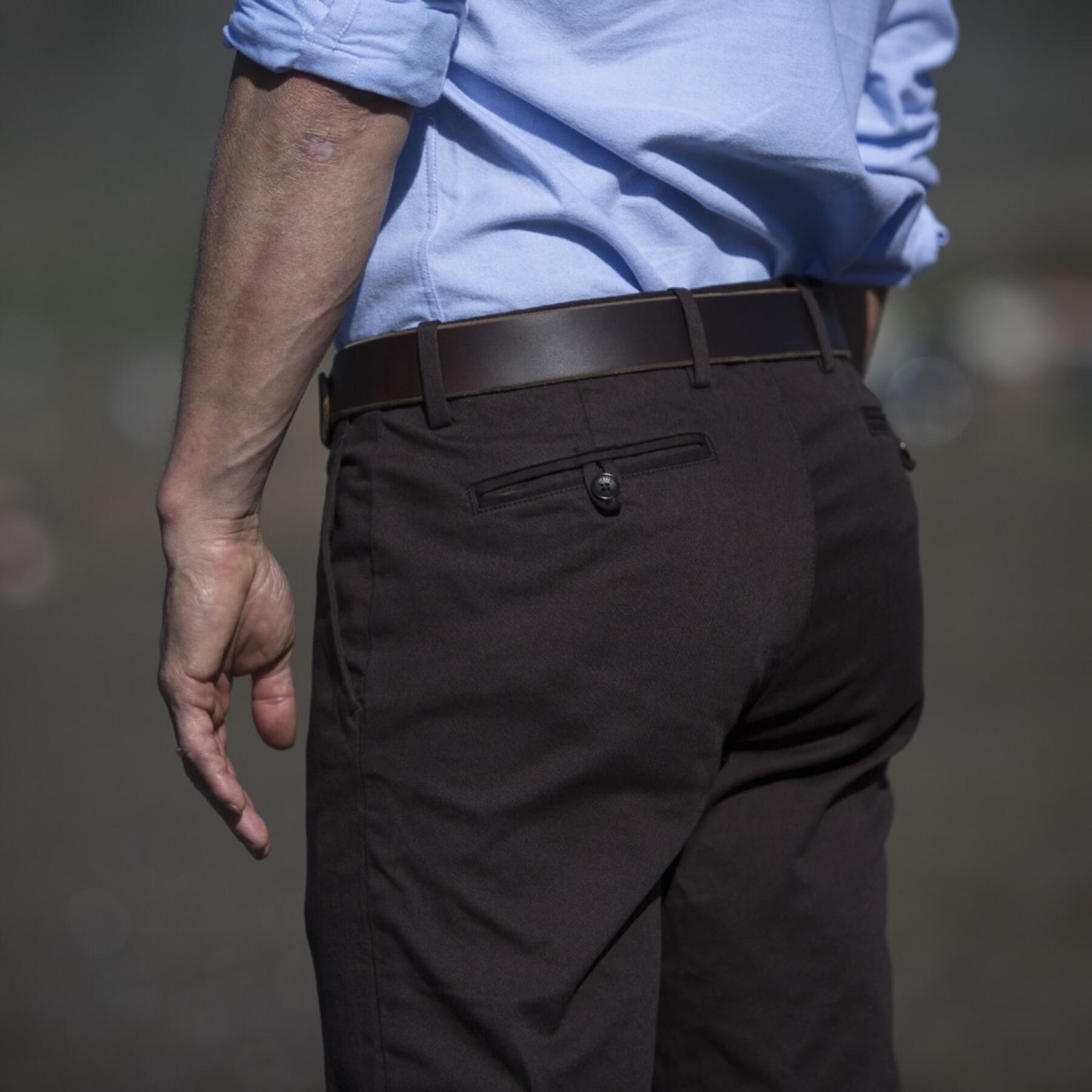gustin #102 brown stretch chino