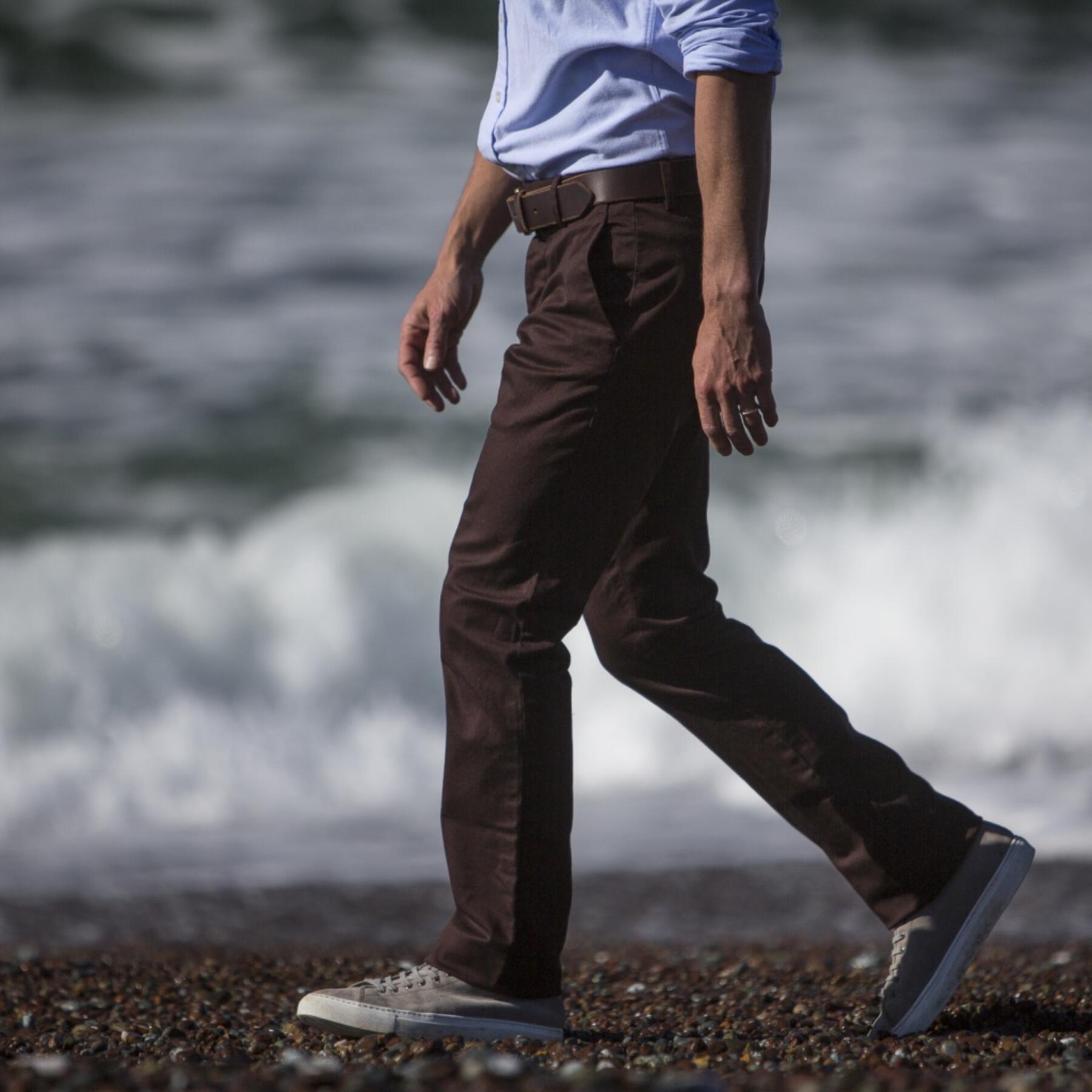 gustin #102 brown stretch chino
