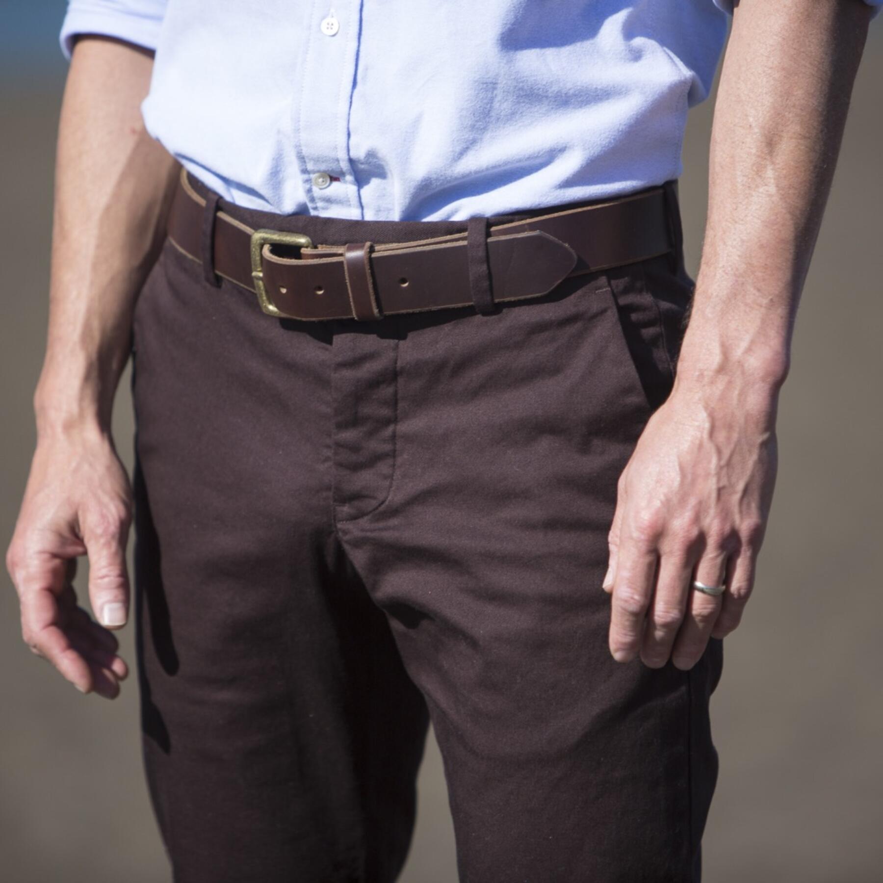 gustin #102 brown stretch chino