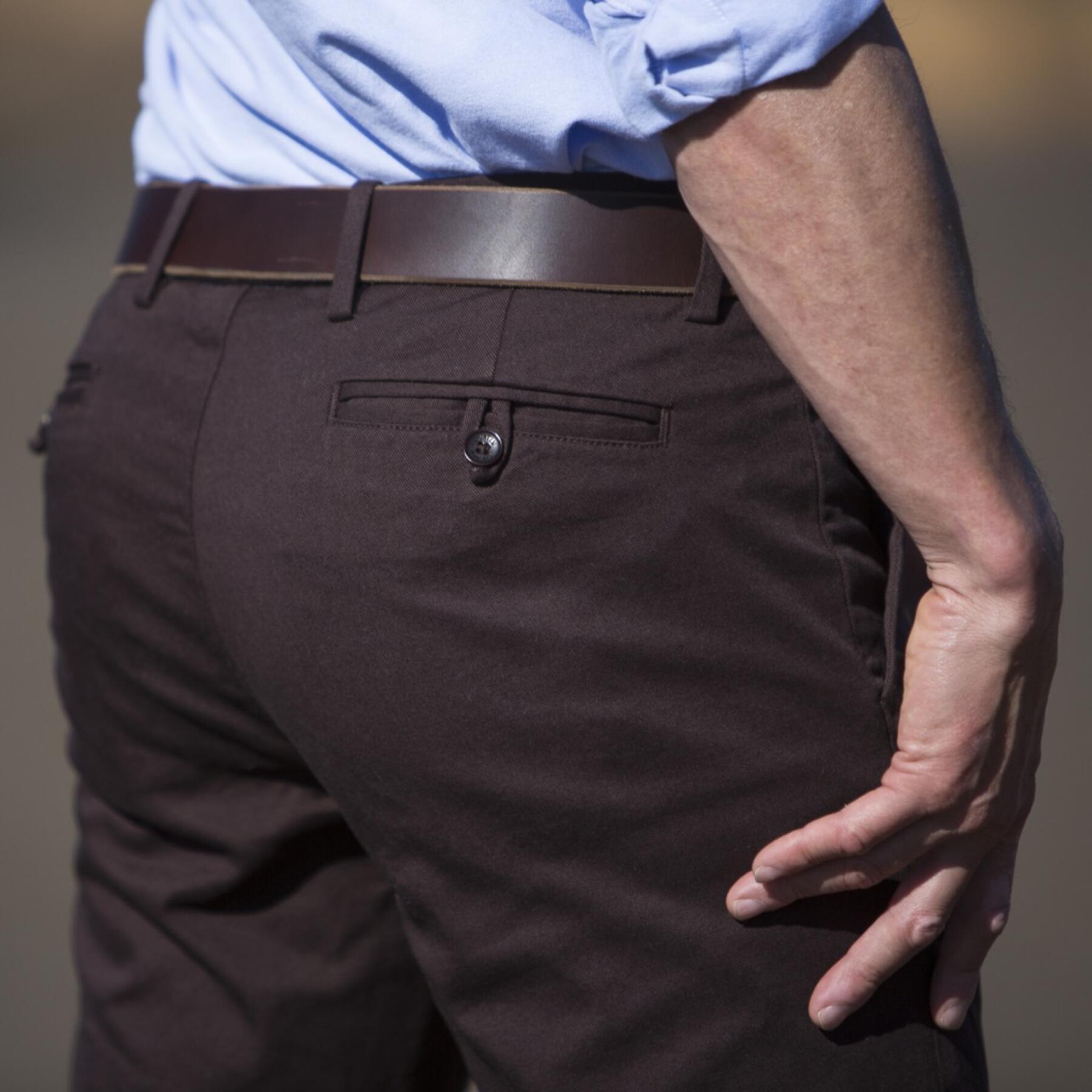 gustin #102 brown stretch chino