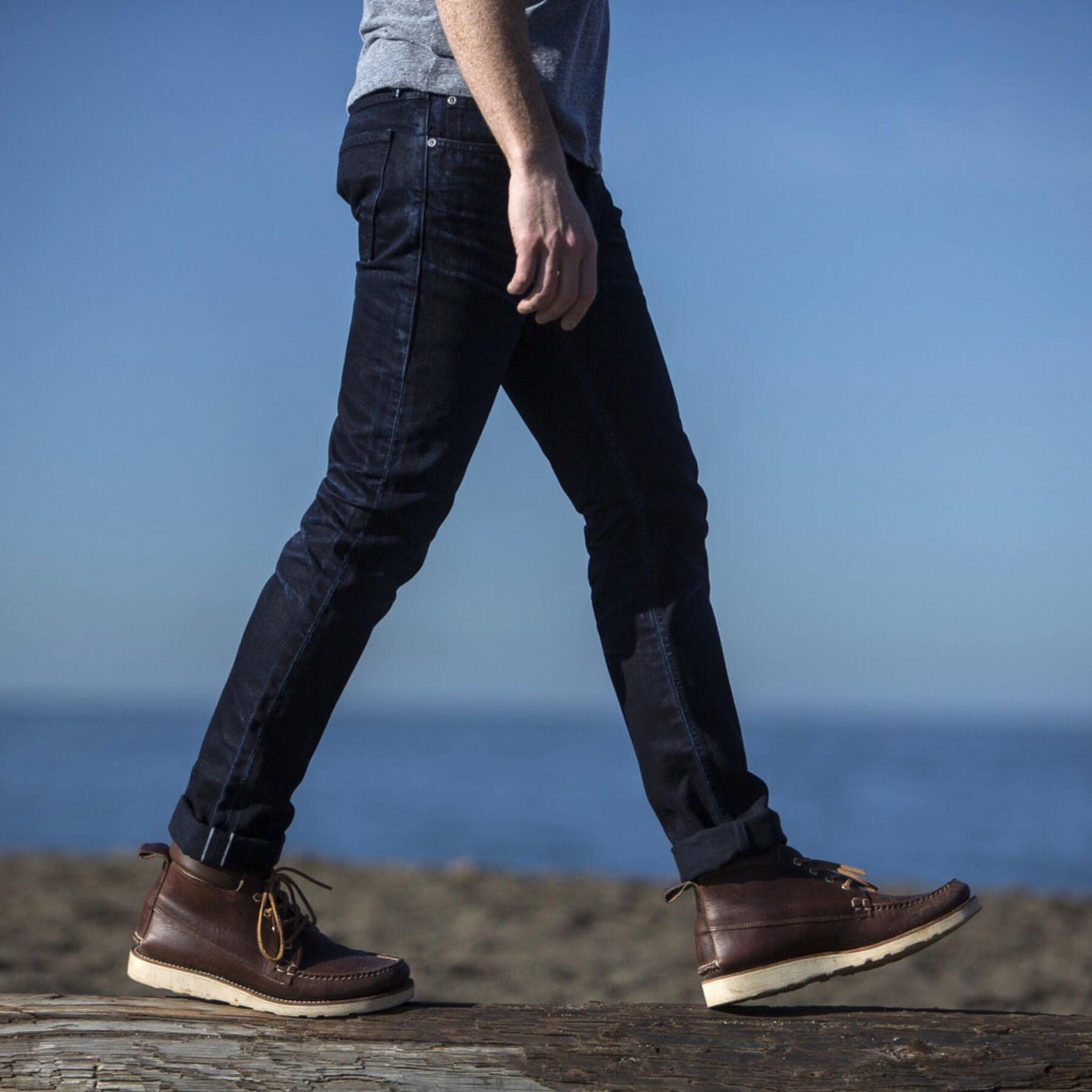 gustin #166 italy indigoxindigo - dark wash