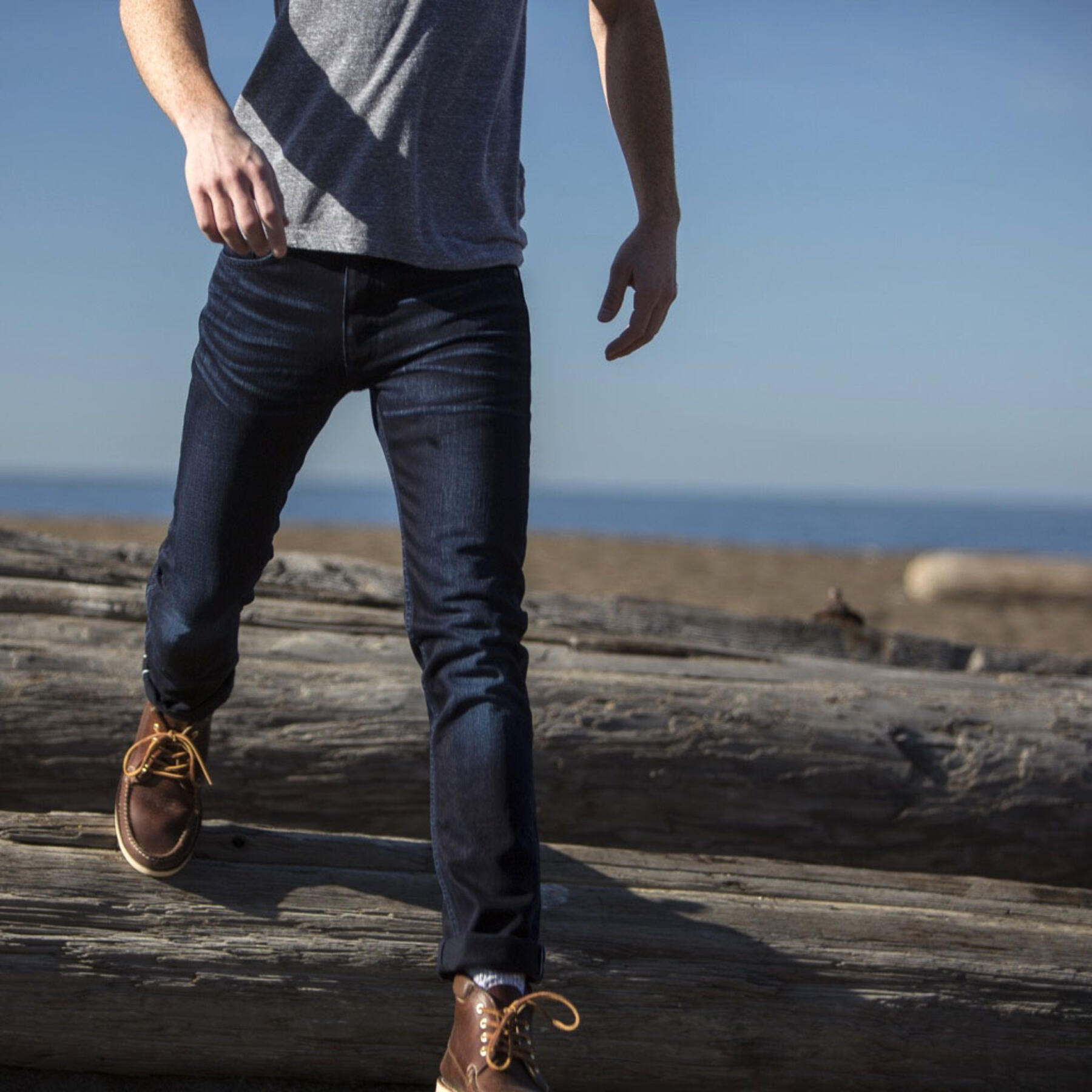gustin #166 italy indigoxindigo - dark wash