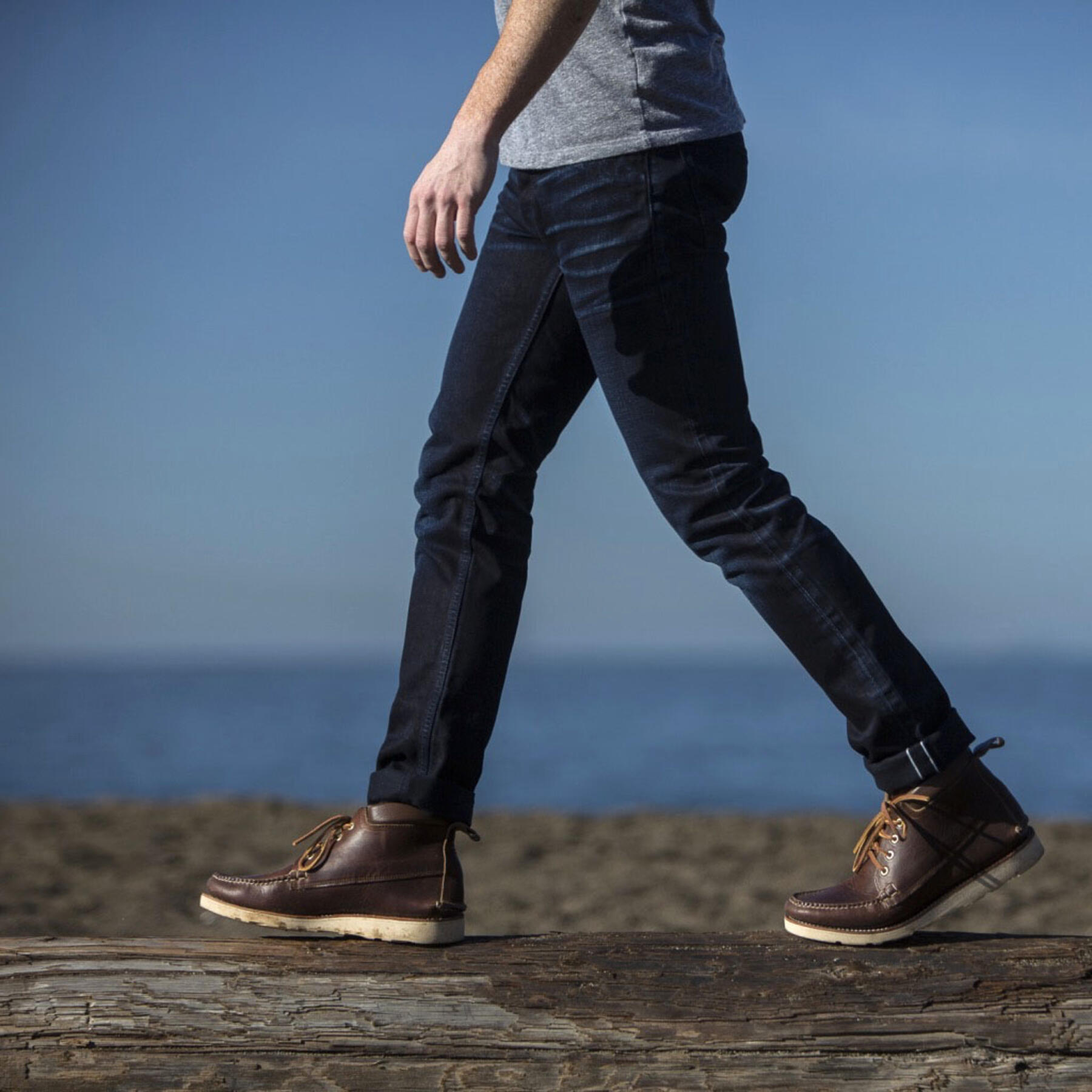 gustin #166 italy indigoxindigo - dark wash