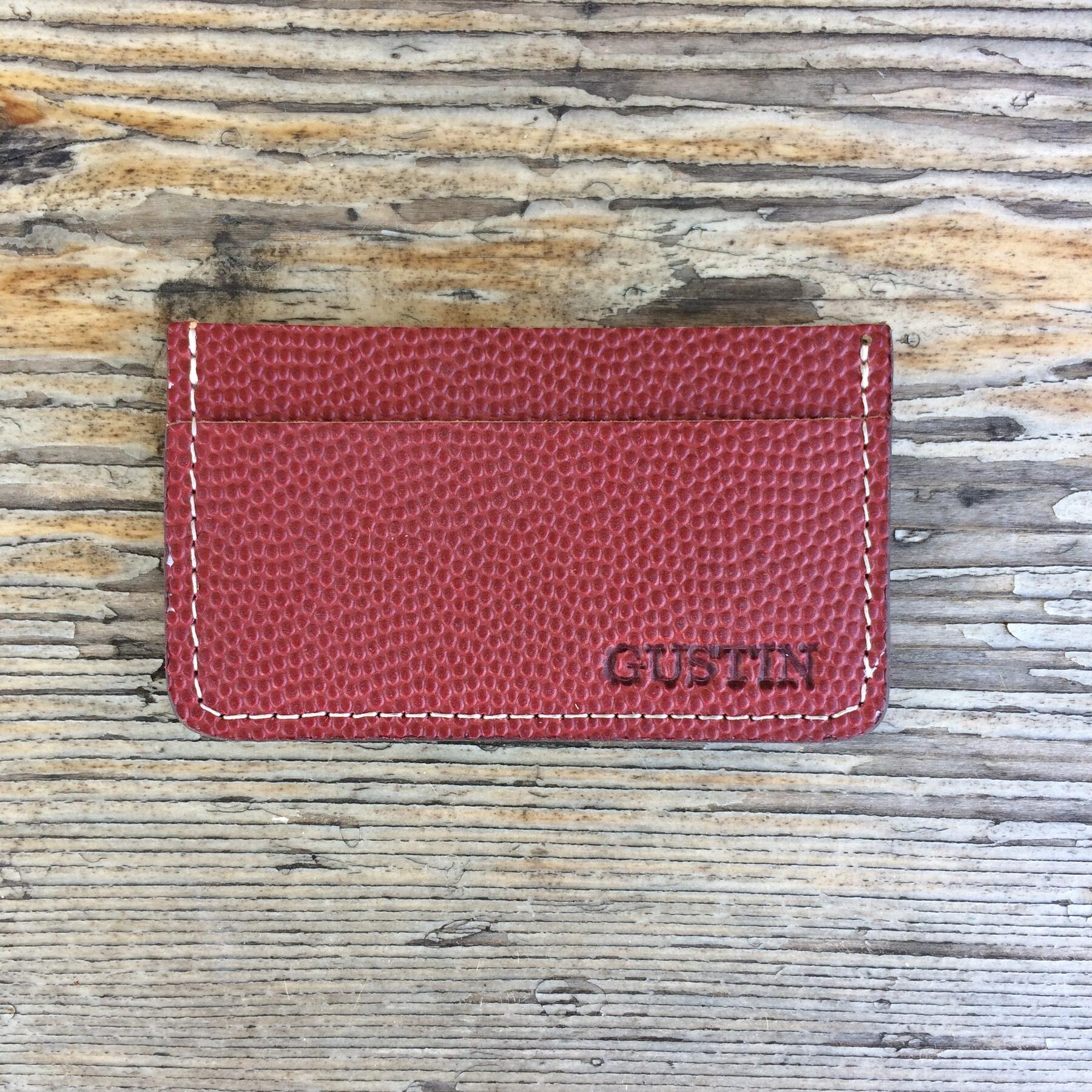gustin simple wallet - horween football