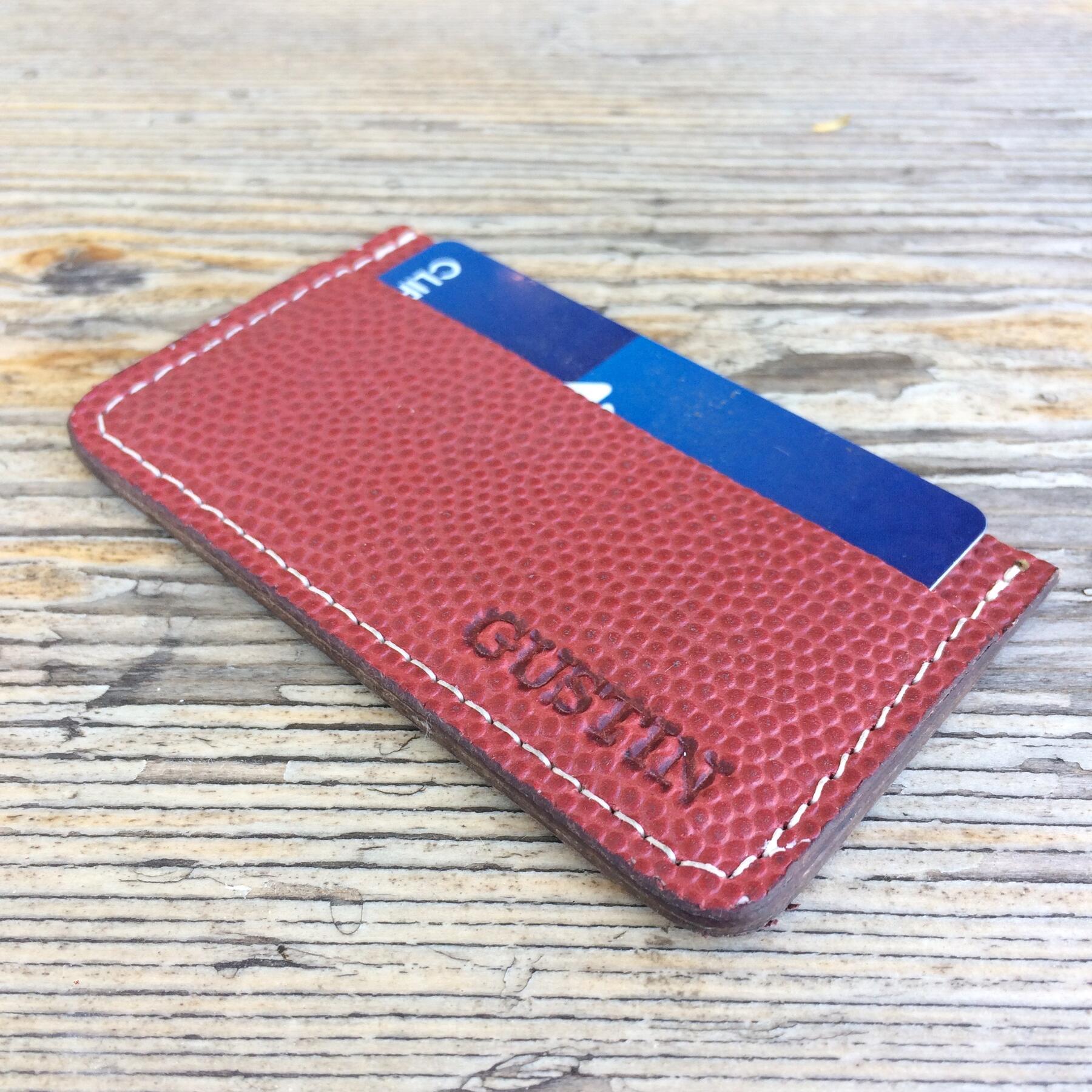 gustin simple wallet - horween football