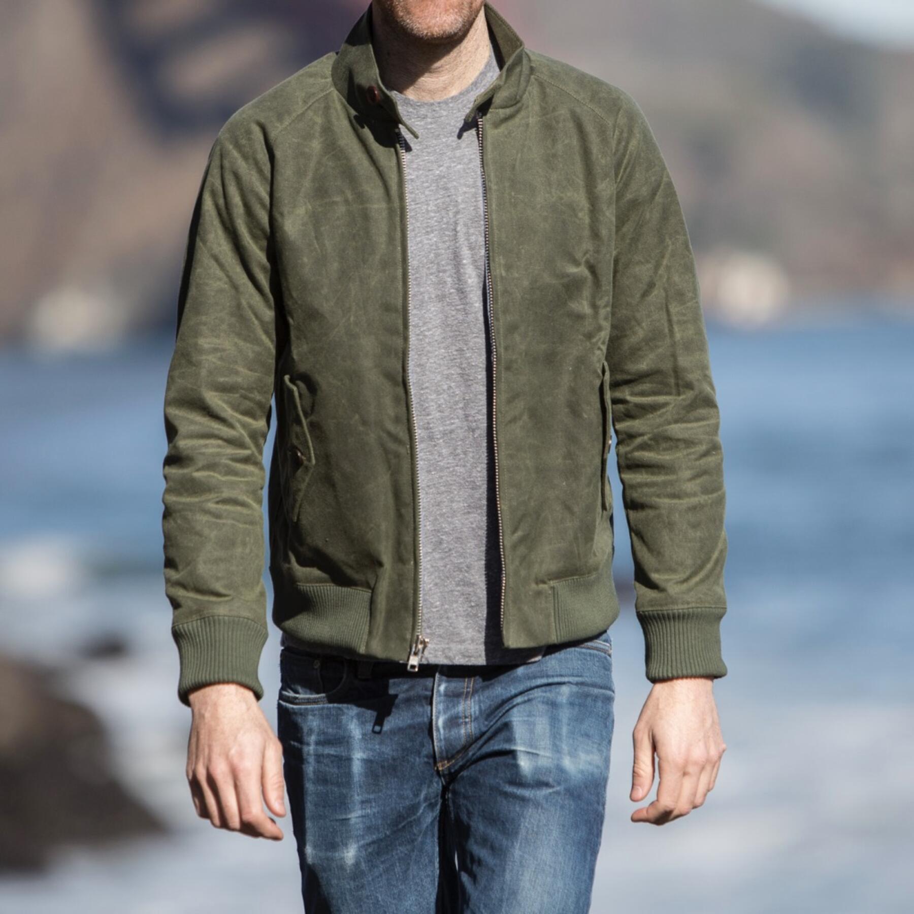 gustin harrington - waxed army green