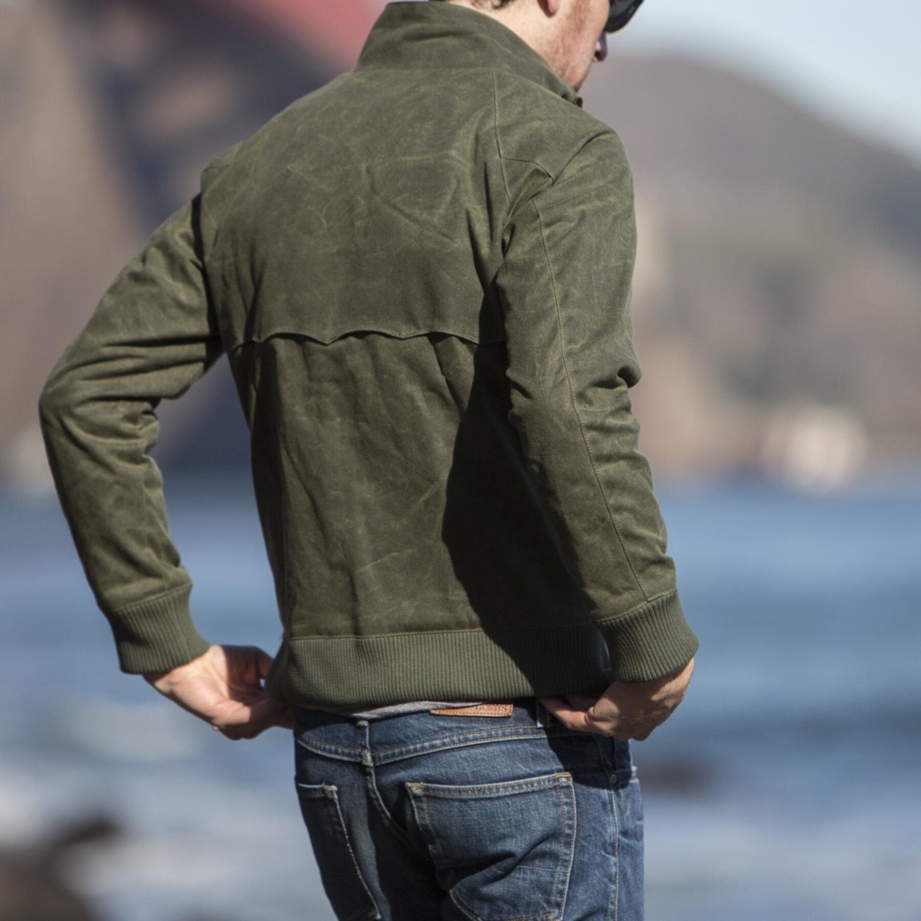gustin harrington - waxed army green