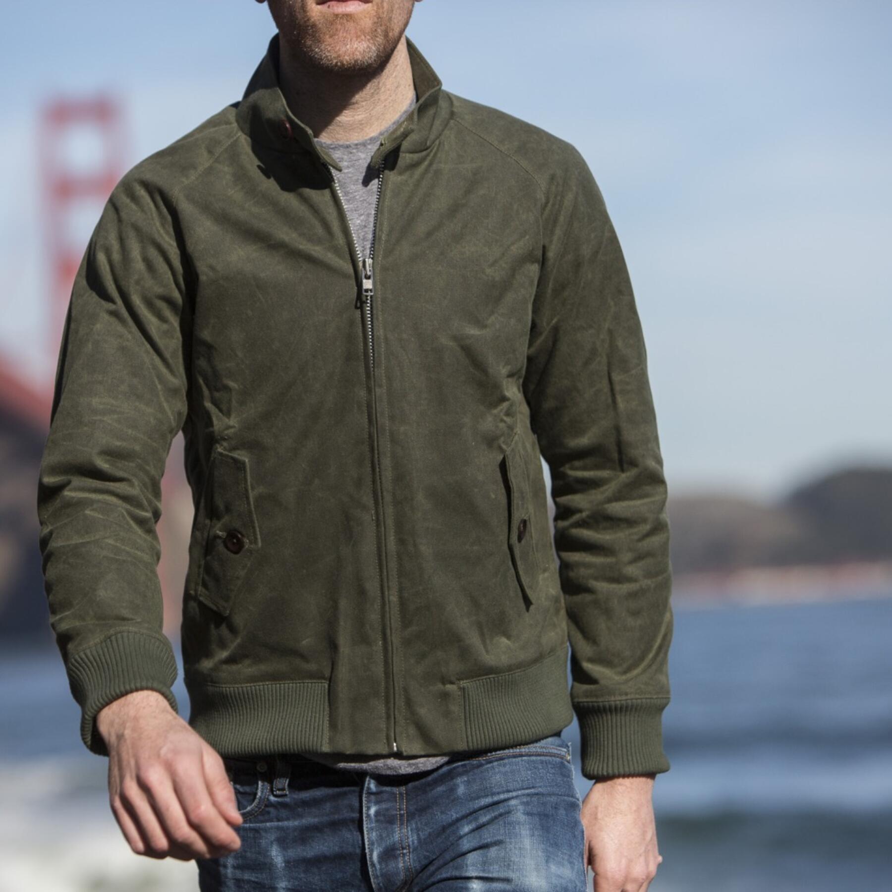 gustin harrington - waxed army green