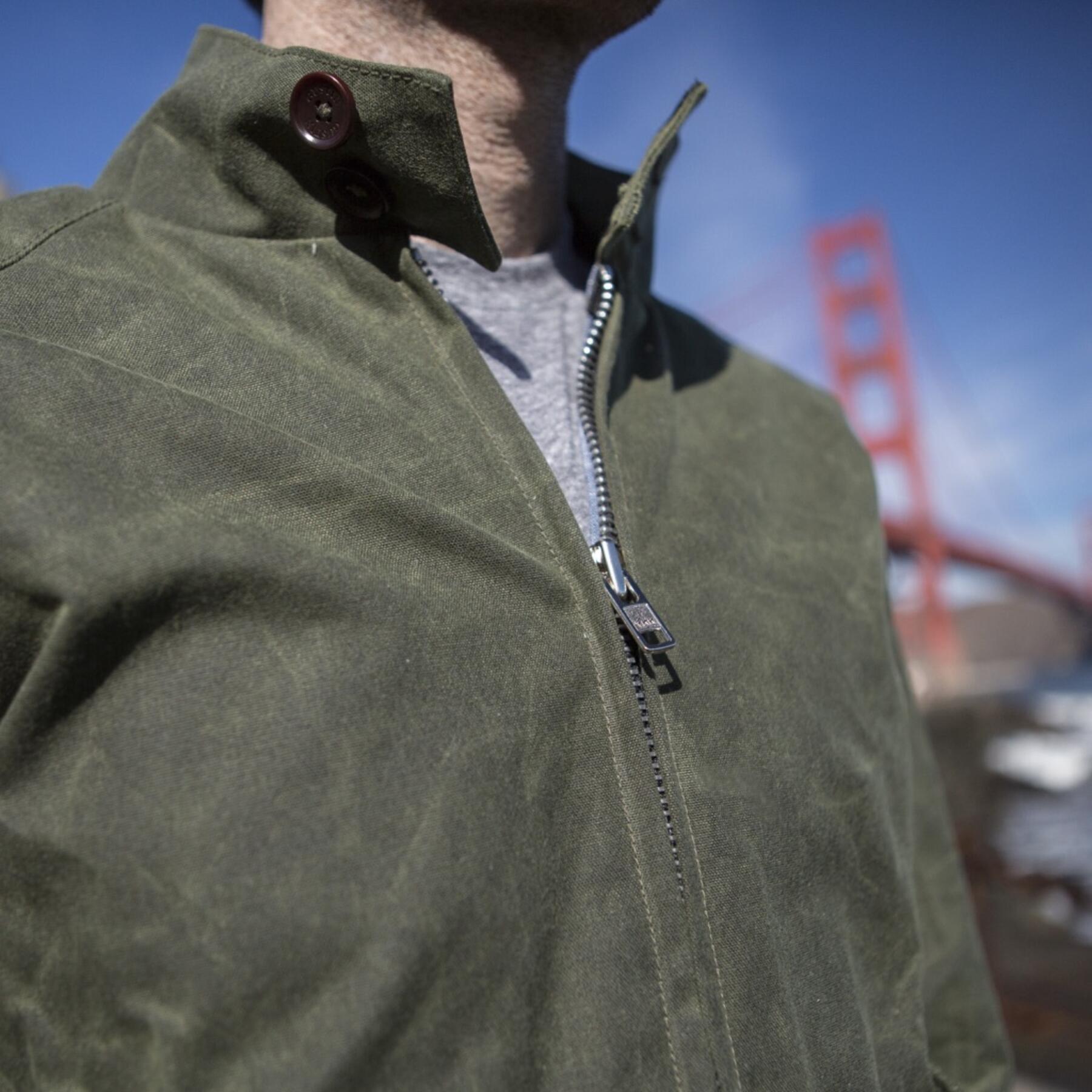 gustin harrington - waxed army green