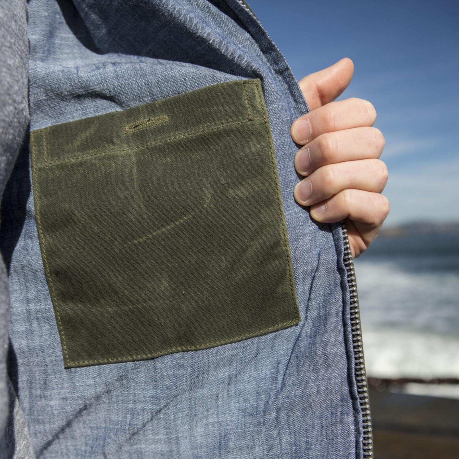 gustin harrington - waxed army green