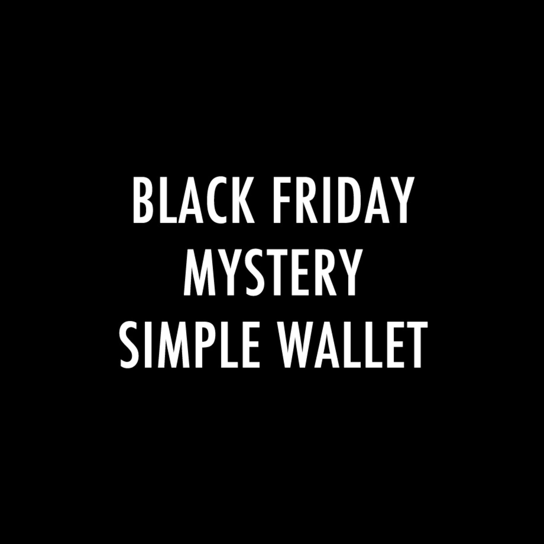 gustin black friday mystery simple wallet