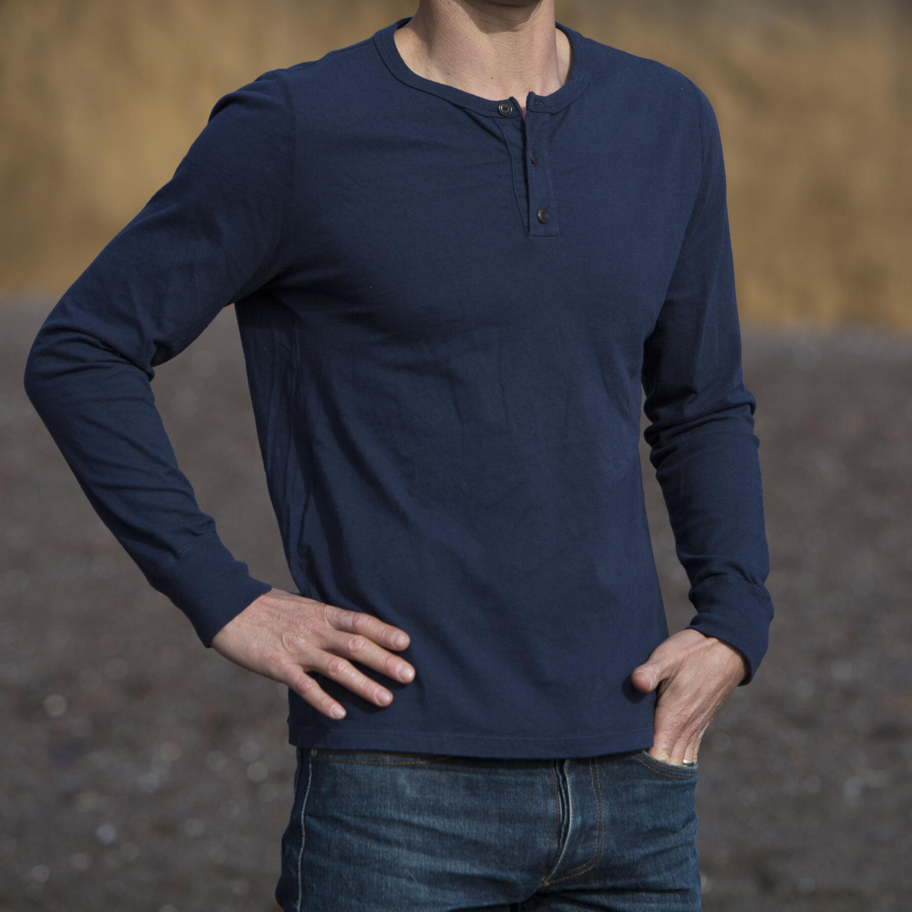 gustin usa henley navy