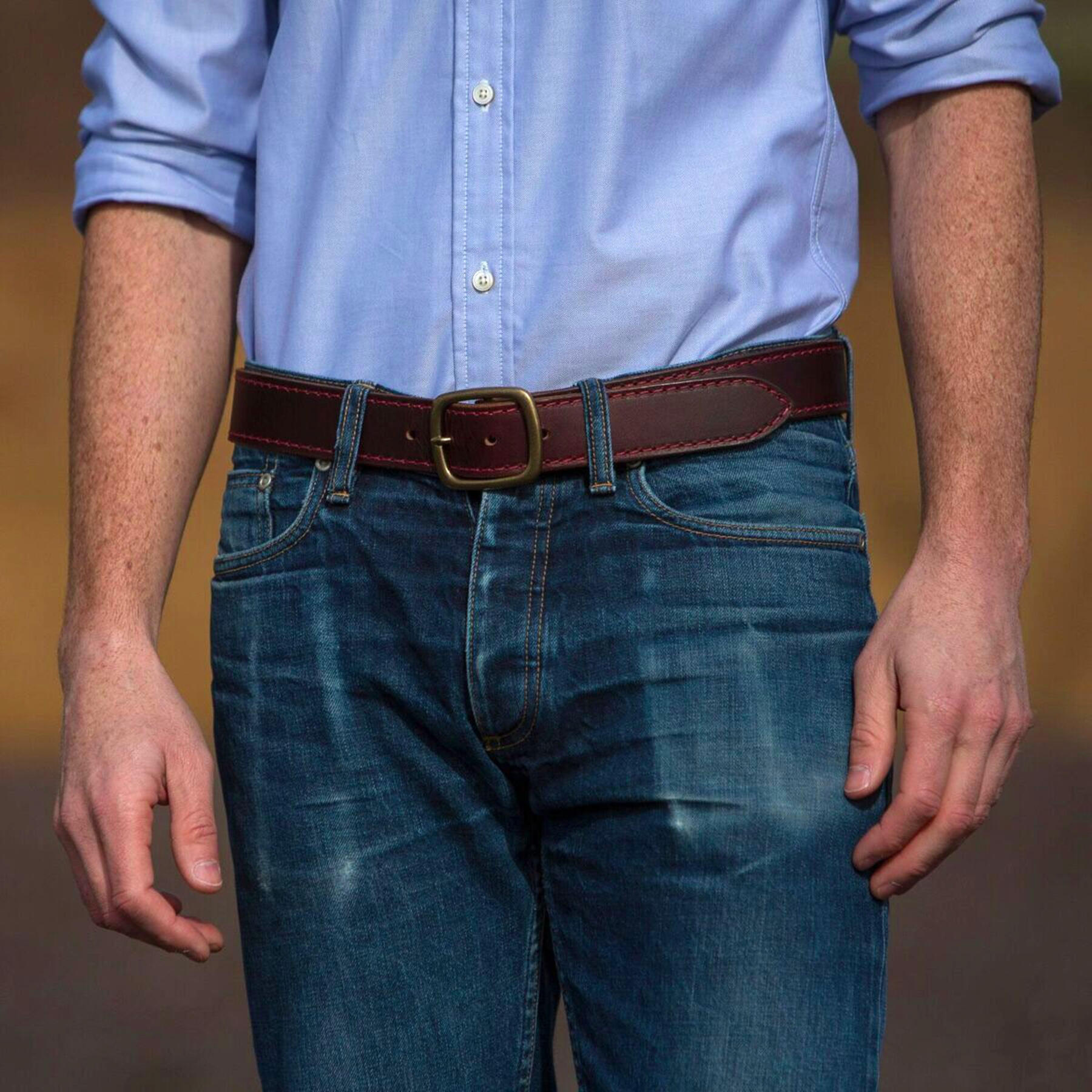 gustin horween chromexcel #8 stitched belt