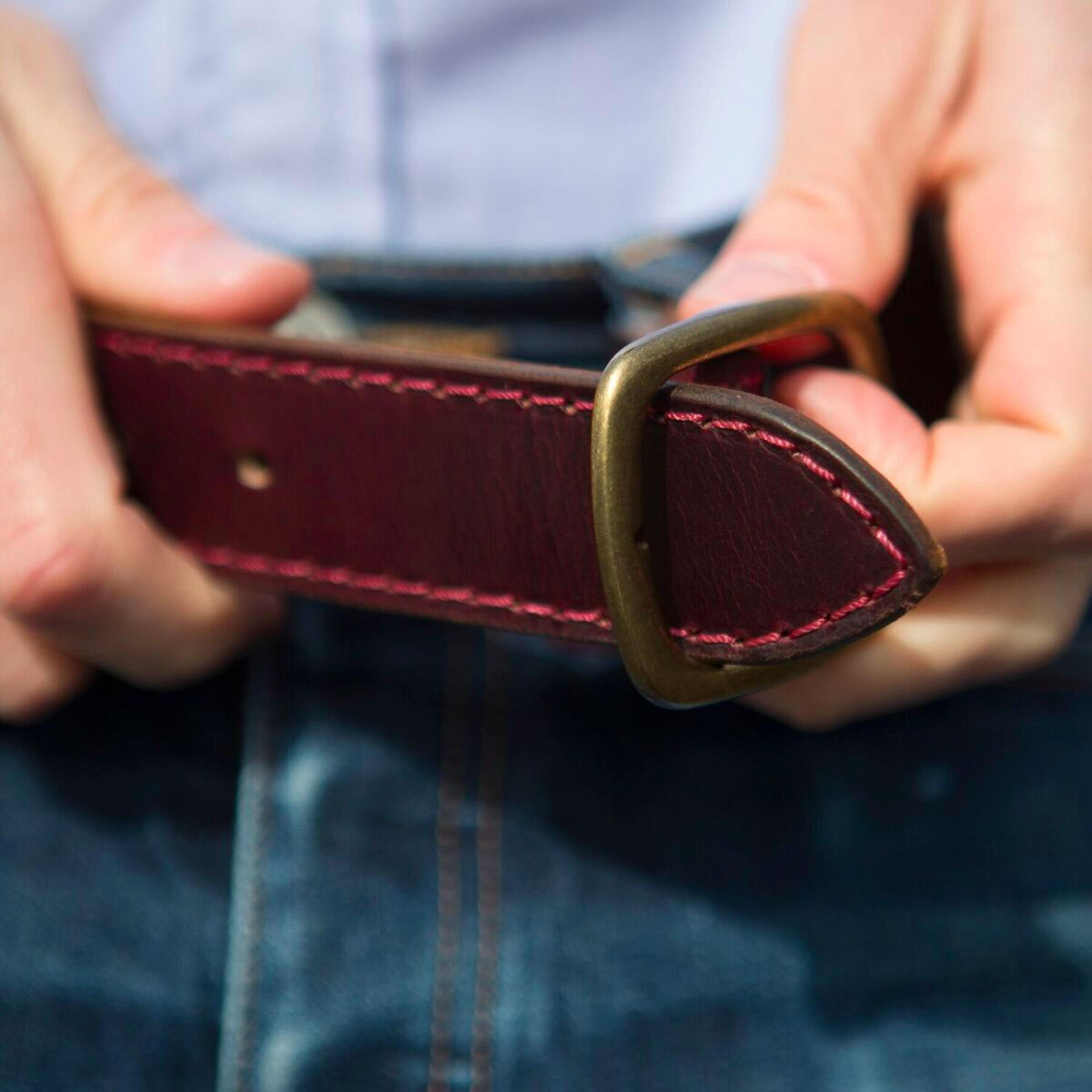 gustin horween chromexcel #8 stitched belt