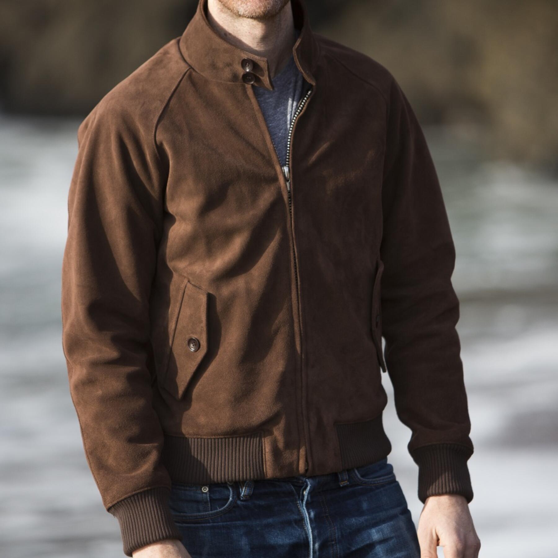 gustin harrington - brown suede