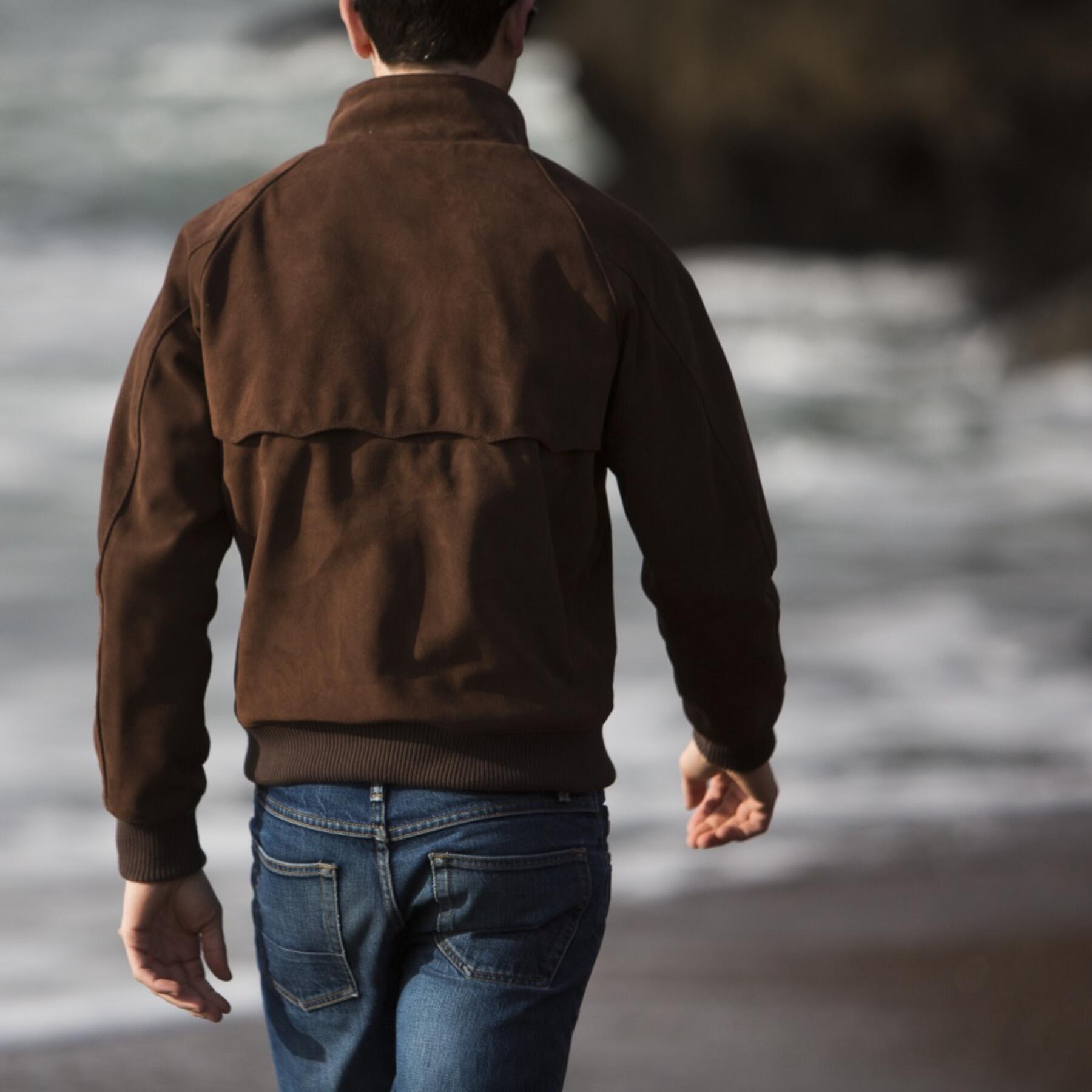 gustin harrington - brown suede