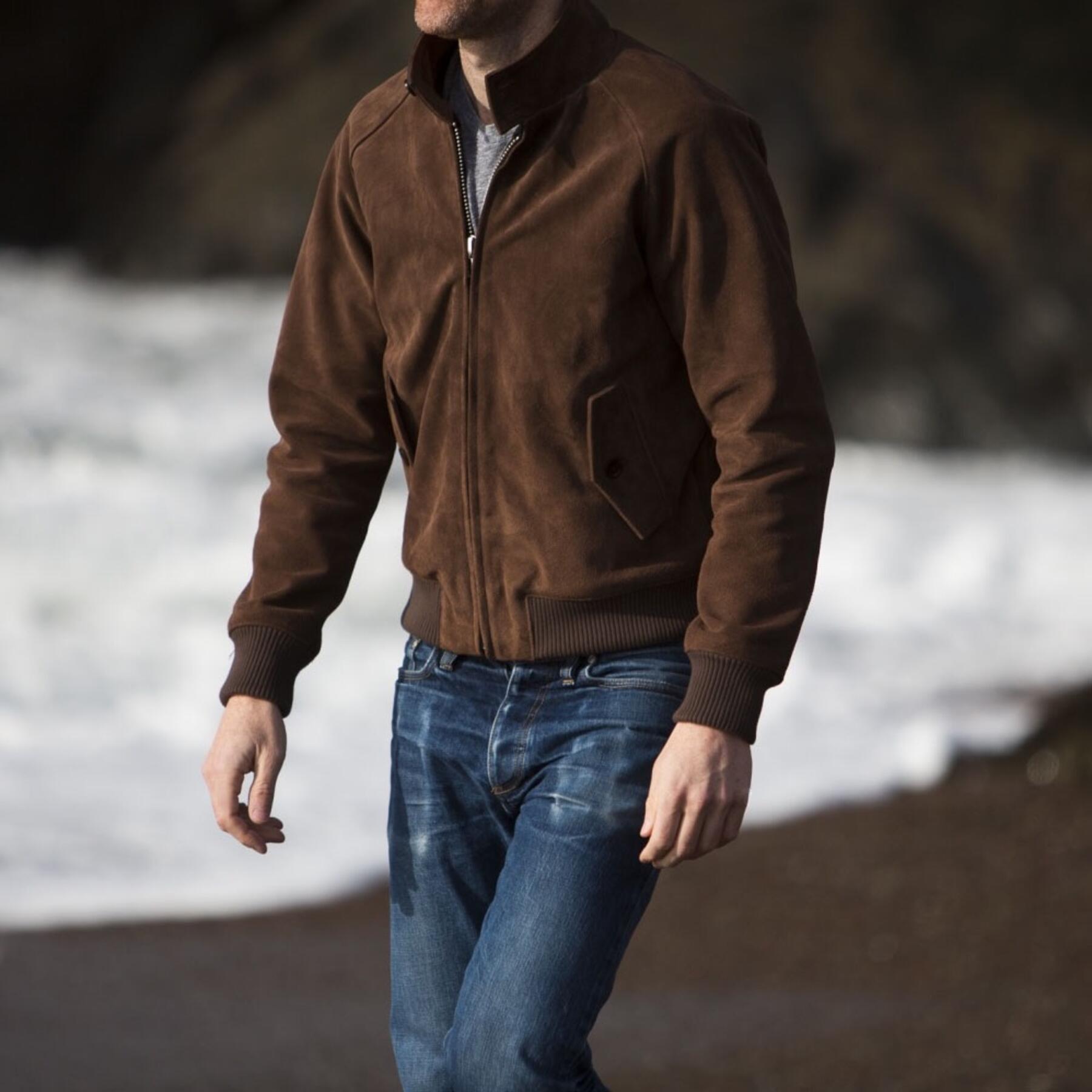 gustin harrington - brown suede