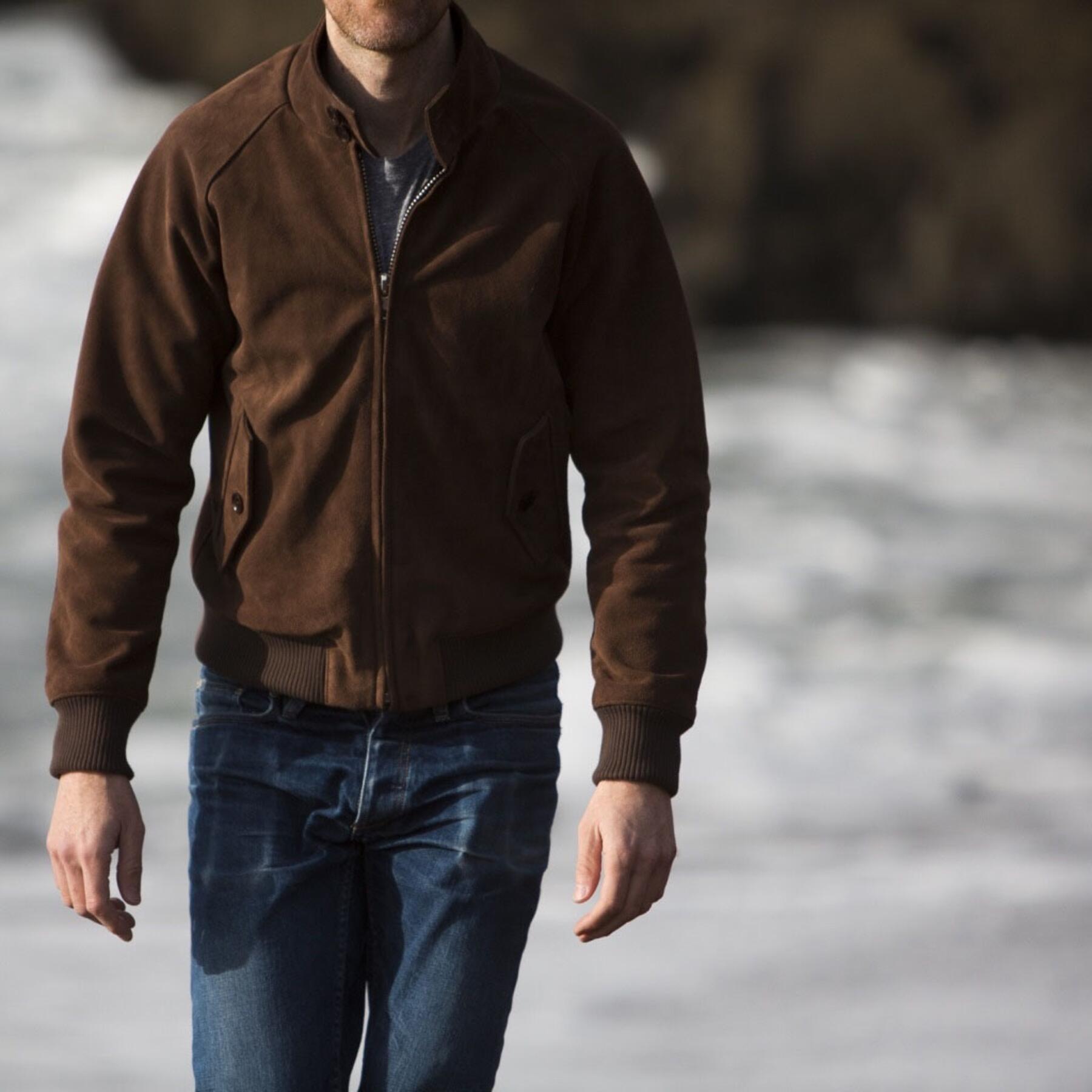 gustin harrington - brown suede