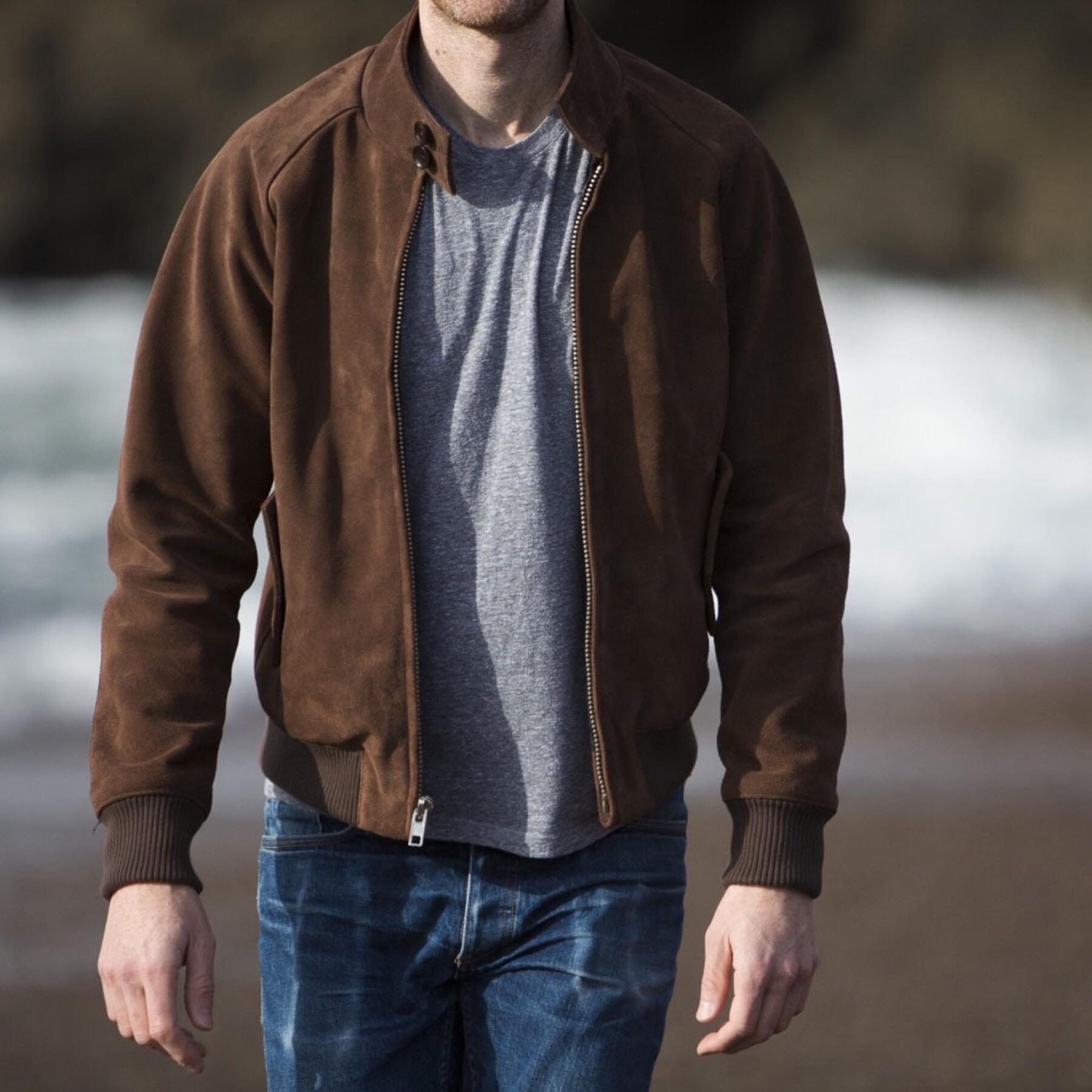 gustin harrington - brown suede