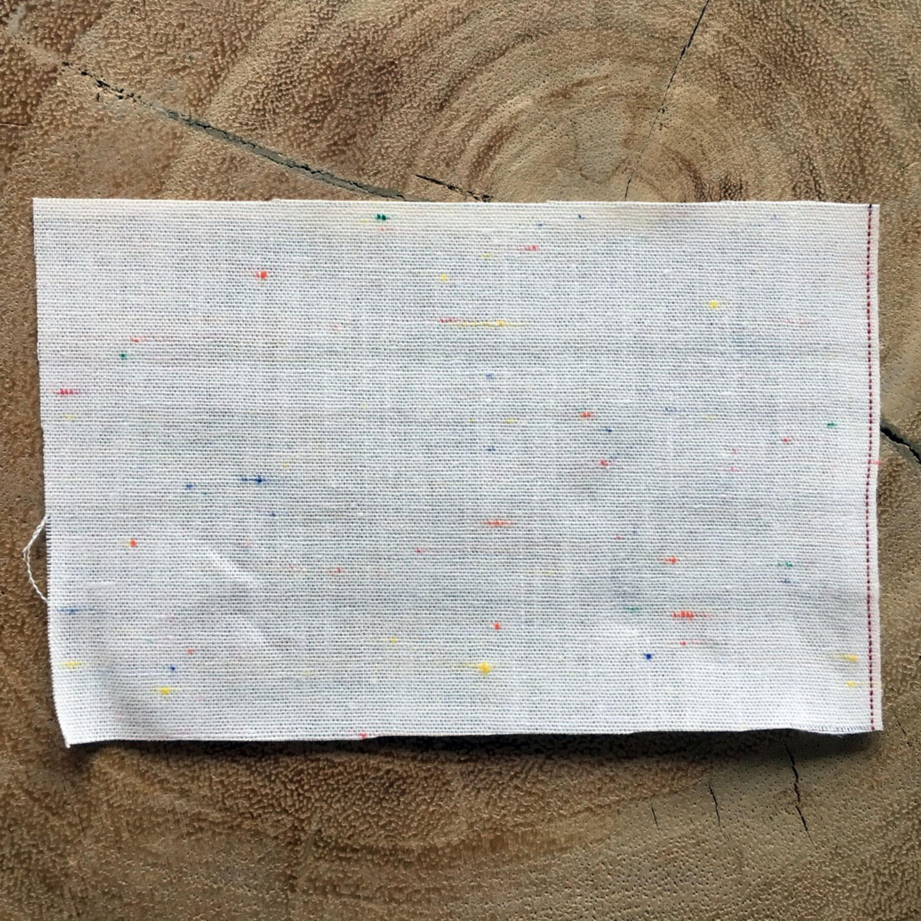 gustin #324 white selvedge rainbow nep chambray