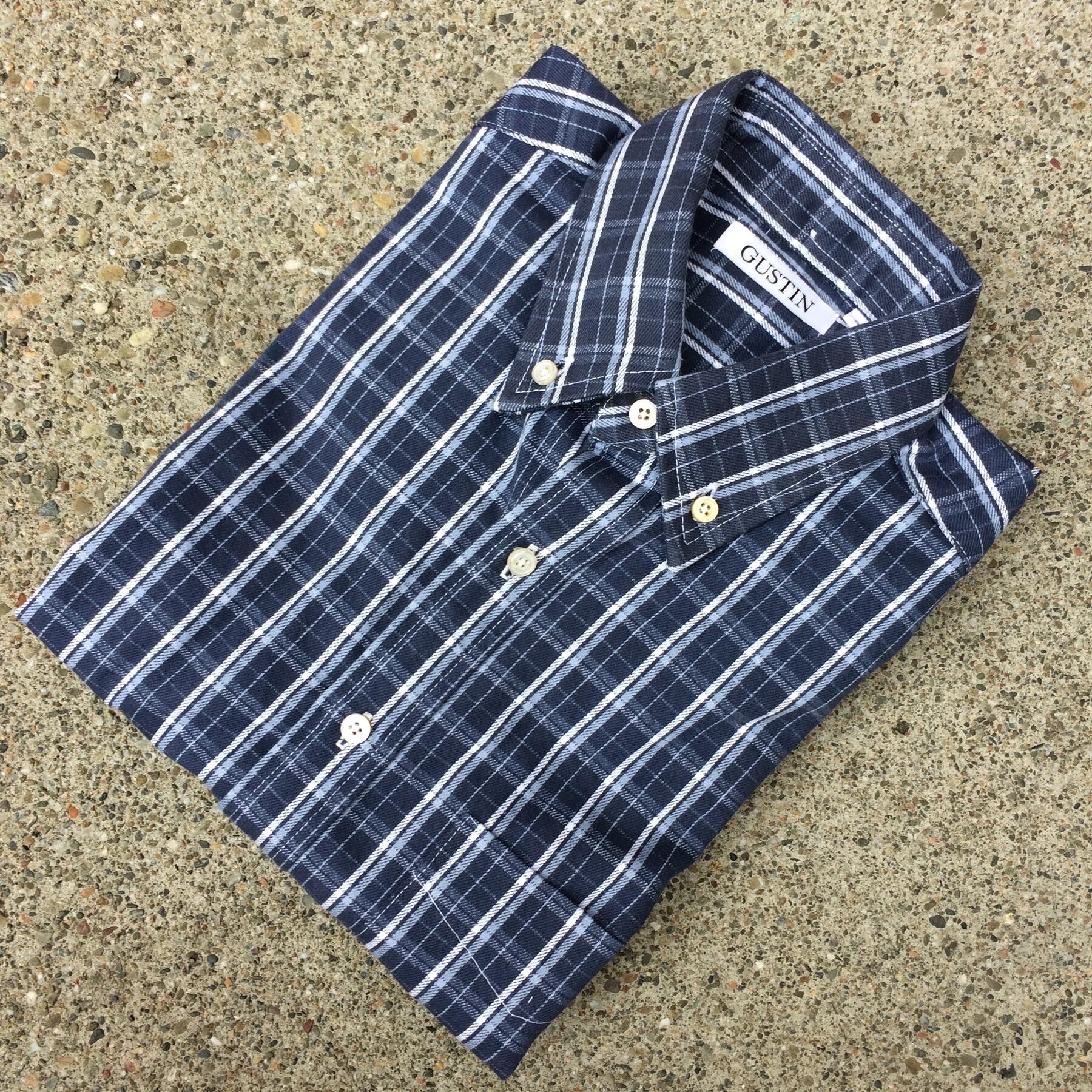 gustin stone blue plaid