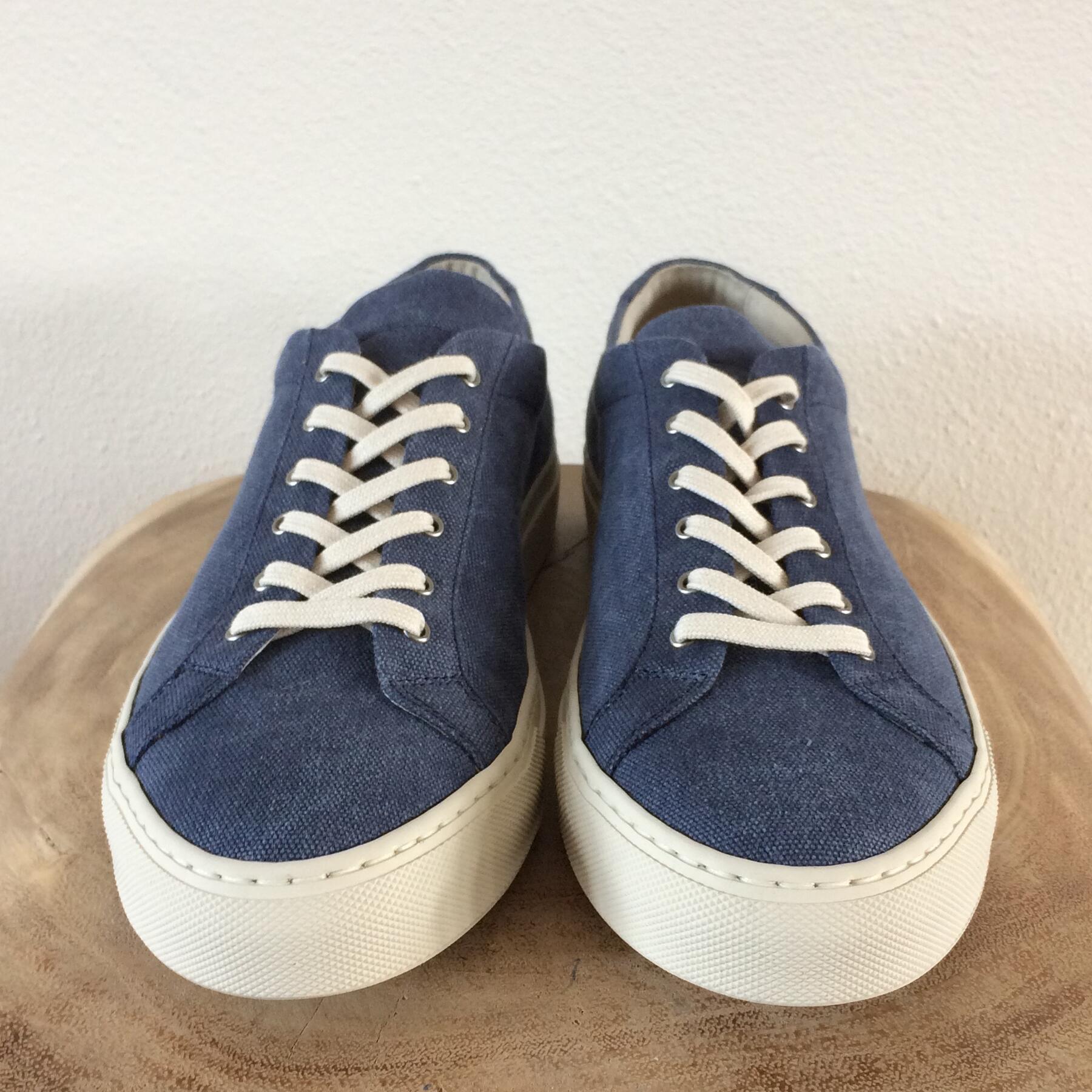 gustin navy canvas low top