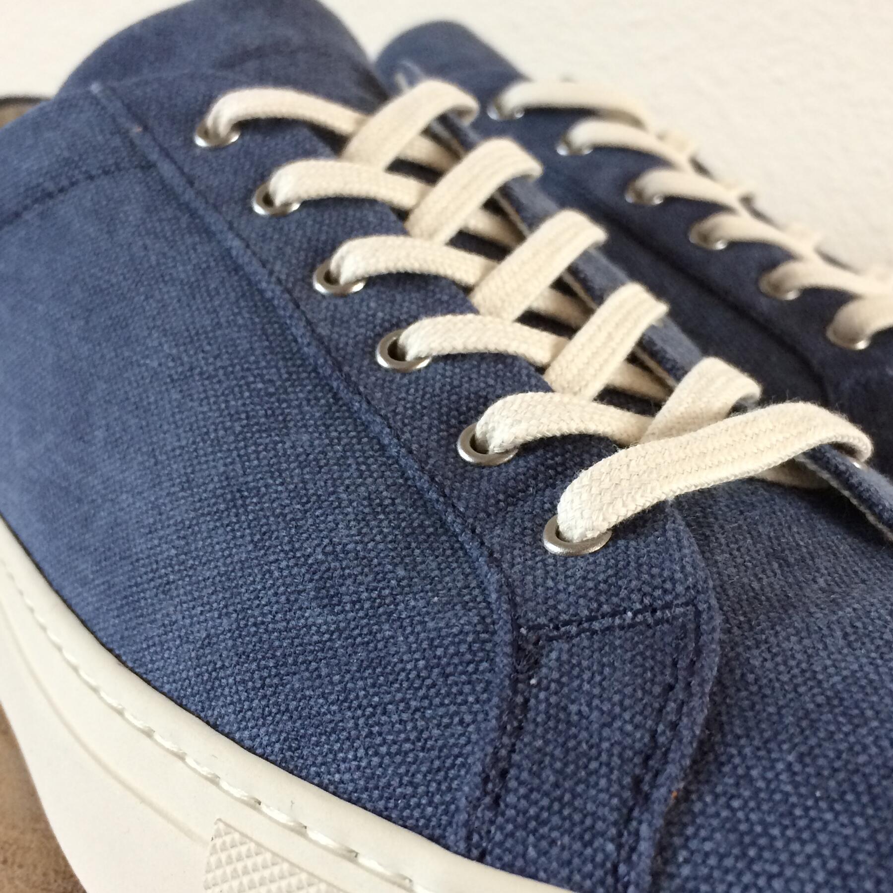 gustin navy canvas low top