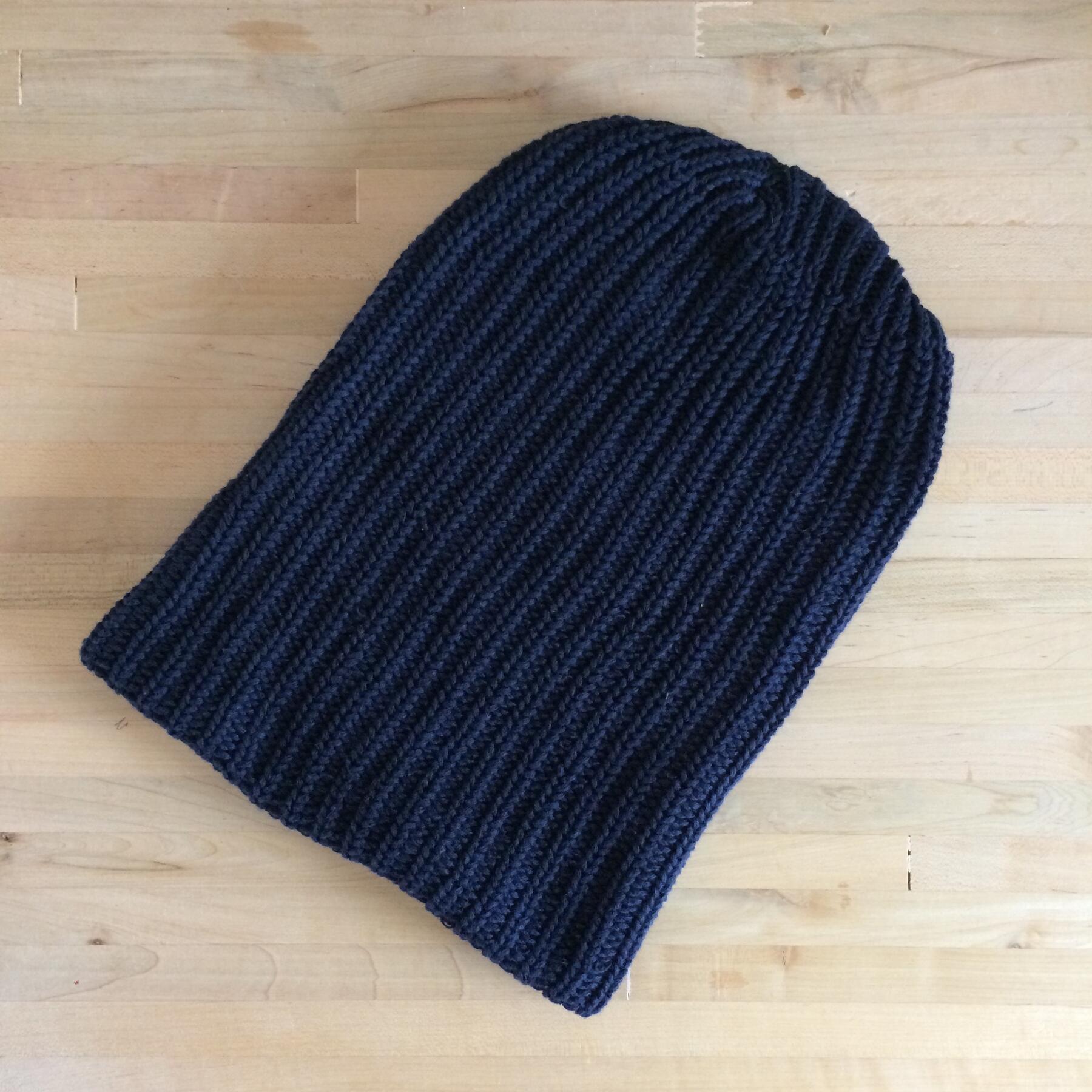 gustin american knit beanie - navy