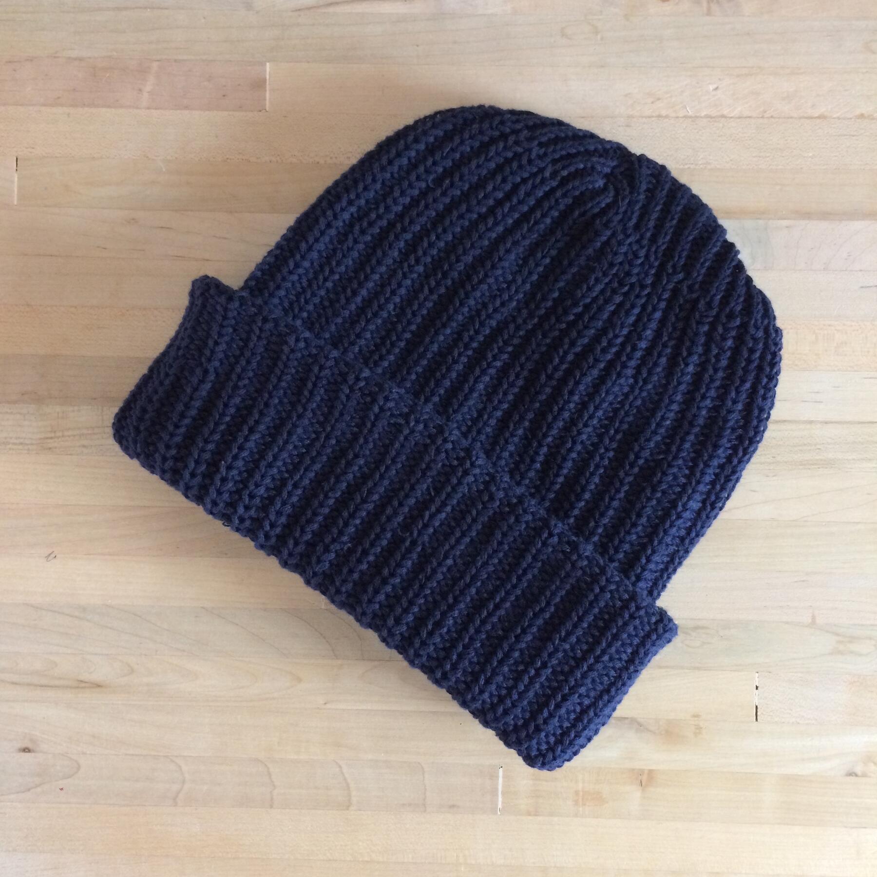 gustin american knit beanie - navy