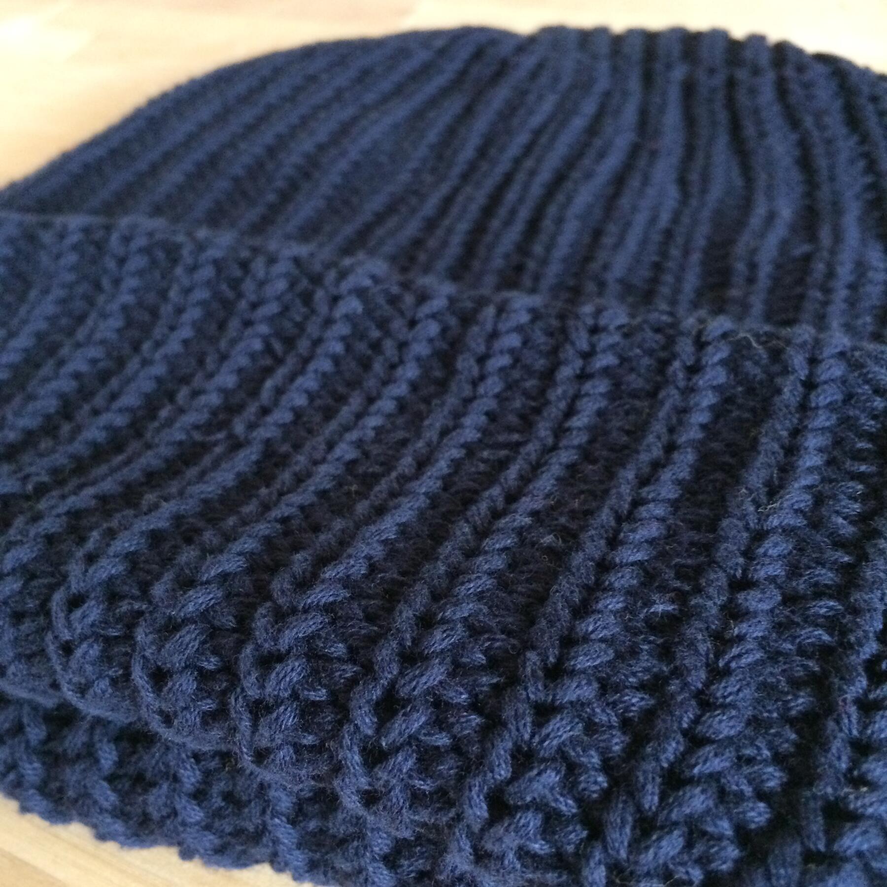 gustin american knit beanie - navy