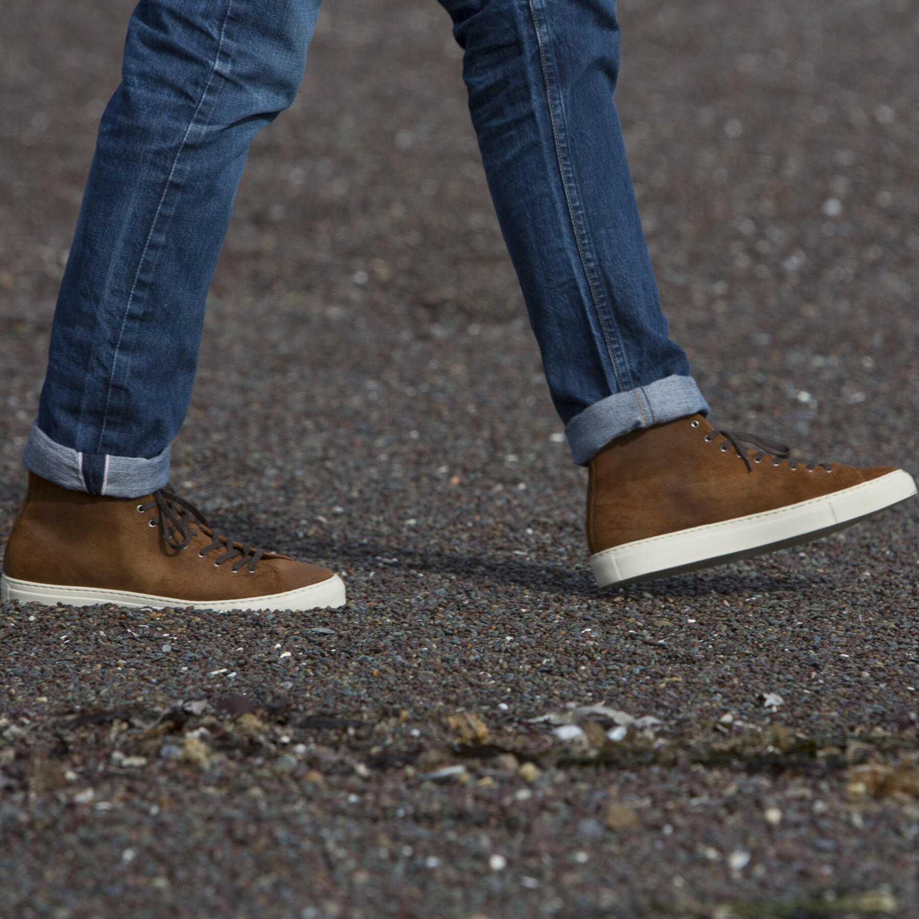 gustin chestnut suede high top